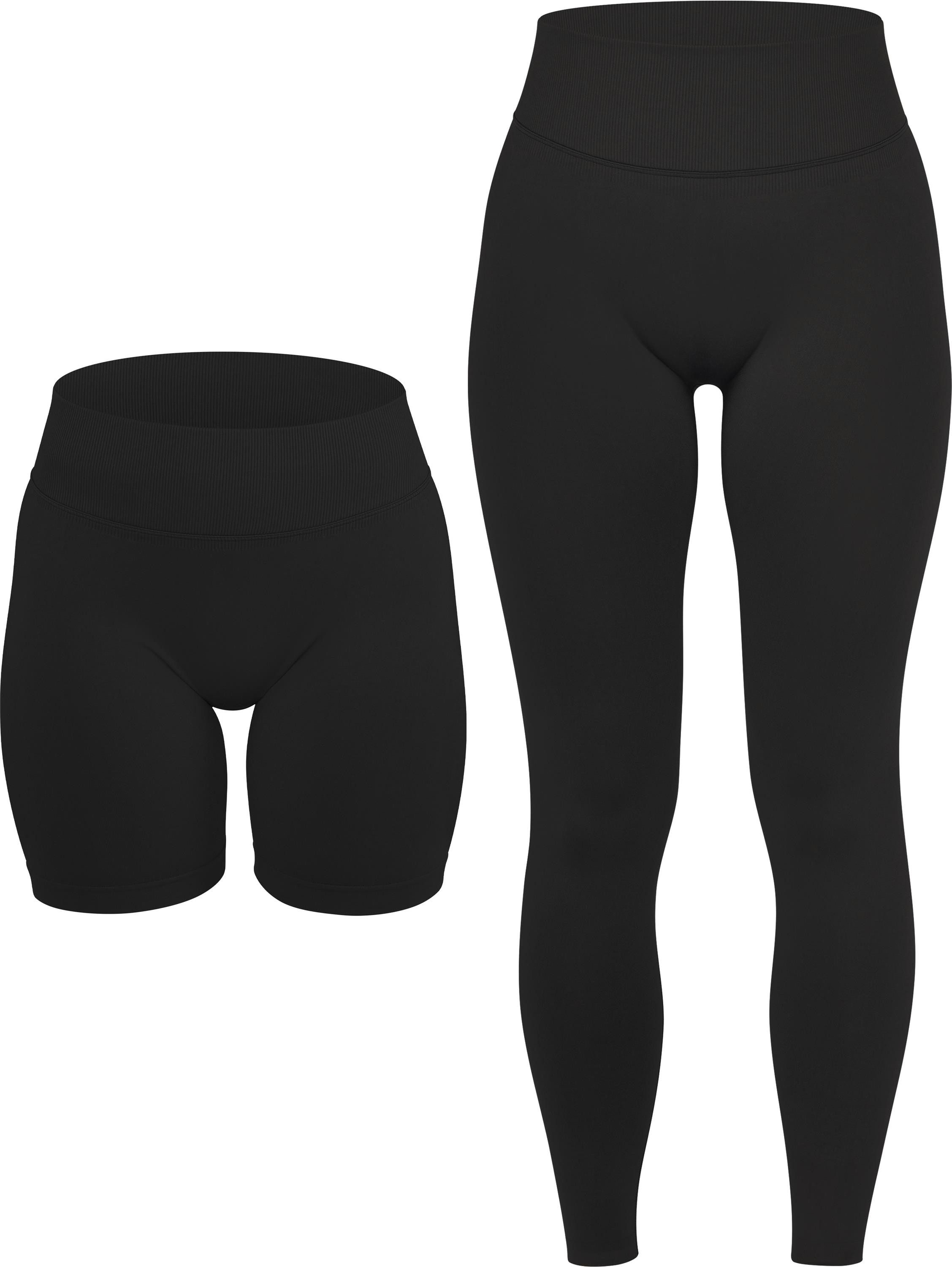 Circle Five Sportanzug, Blickdichte Leggings und Shorts im Set.