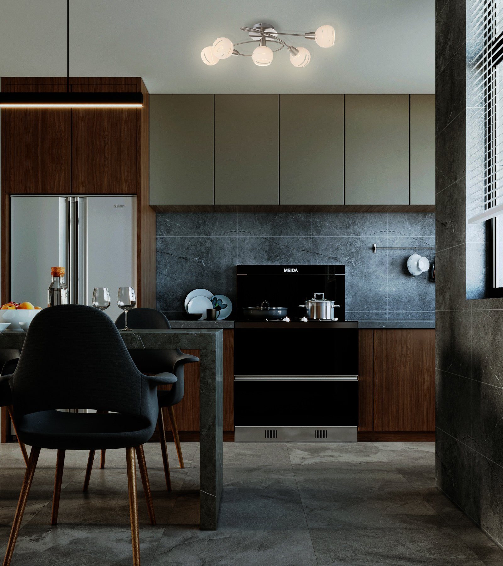 TRANGO LED Deckenleuchte, Dimmfunktion, 5-flammig 1001-52SD Deckenleuchte O günstig online kaufen