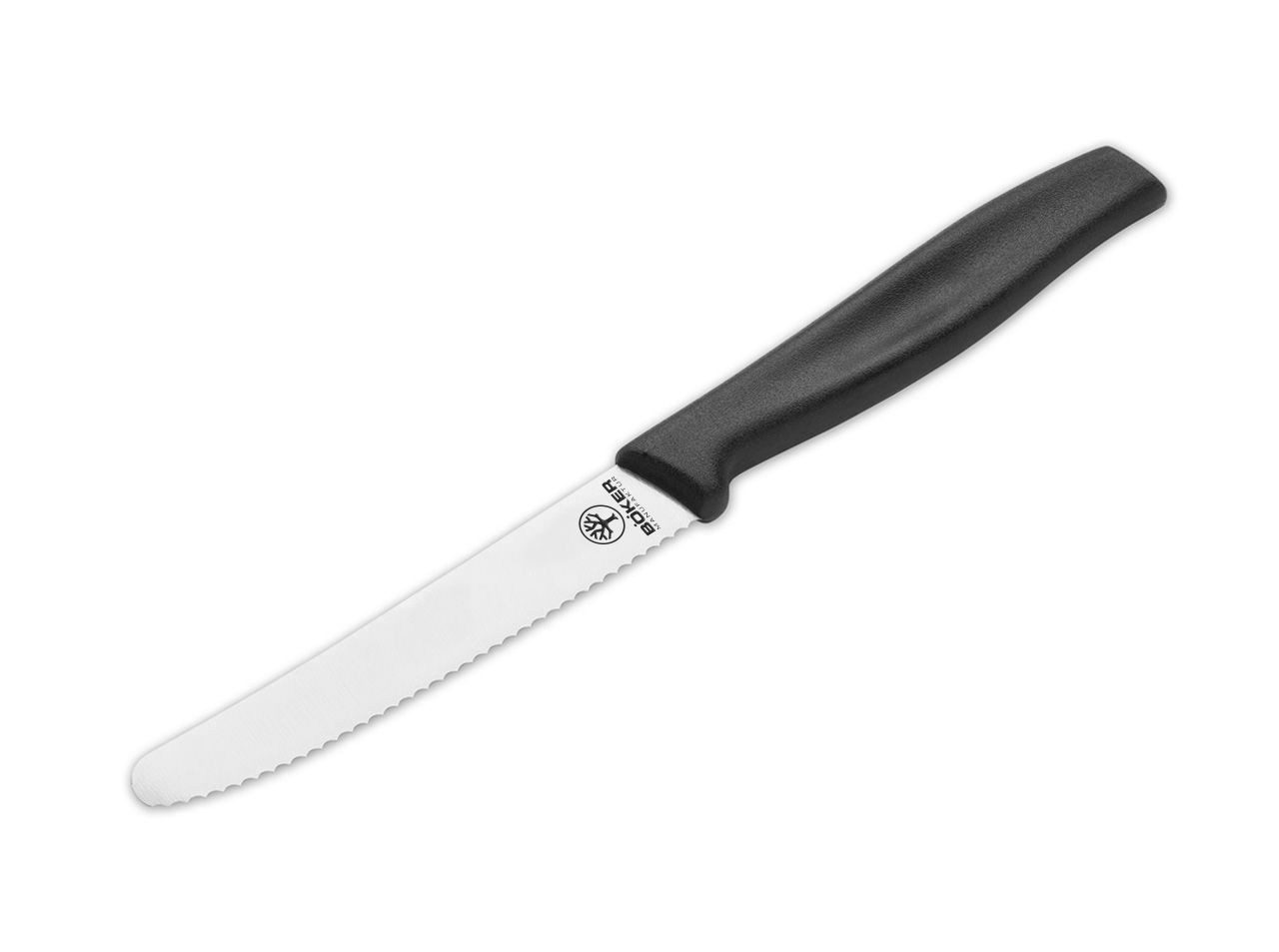 Böker Manufaktur Solingen Universalküchenmesser Kochmesser Brötchenmesser Schwarz