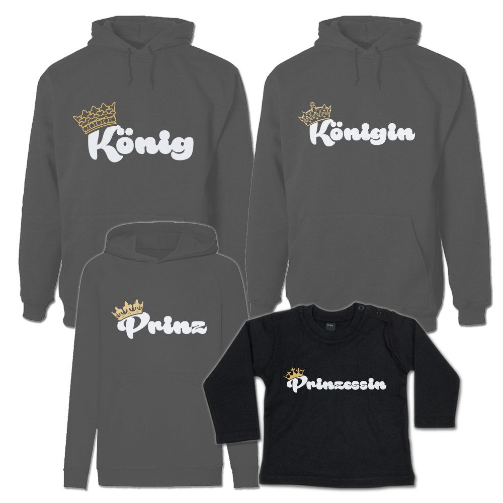 G-graphics Kapuzenpullover Königsfamilie (Familienset, Einzelteile zum selbst zusammenstellen) Kinder & Erwachsenen-Hoodie & Baby Sweater