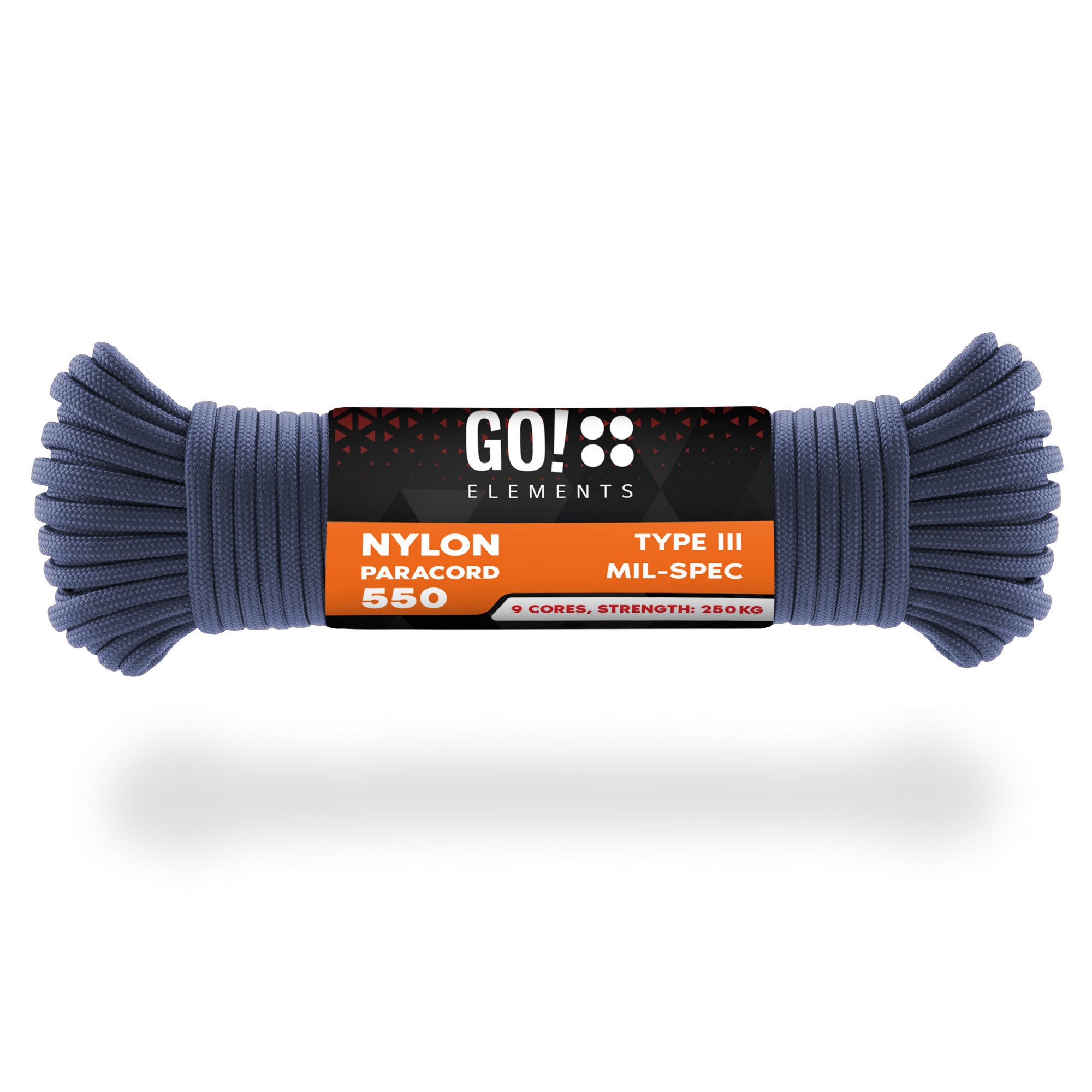 GO!elements Paracord 550 - 4mm Abspannleine, Paracord 550 aus reißfester Nylonschnur