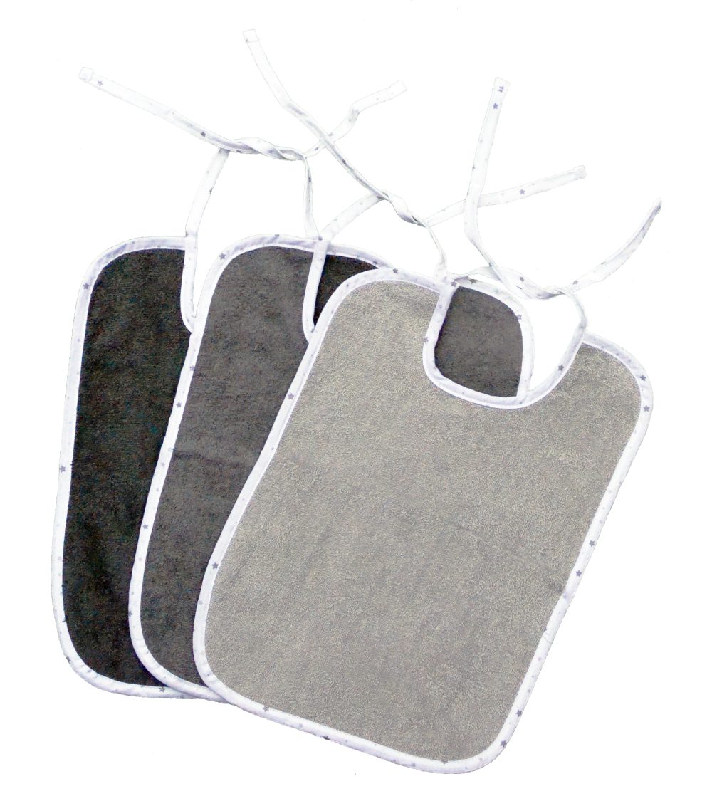 Lätzchen KiGATEX 3er Set XXL Babylätzchen aus Baumwolle