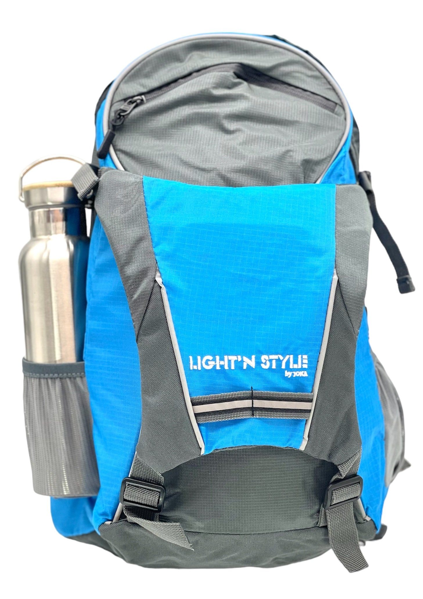 Luna24 simply great ideas... Freizeitrucksack Rucksack mit LED-Richtungsanzeiger und Handsender, 18 Ltr., blau