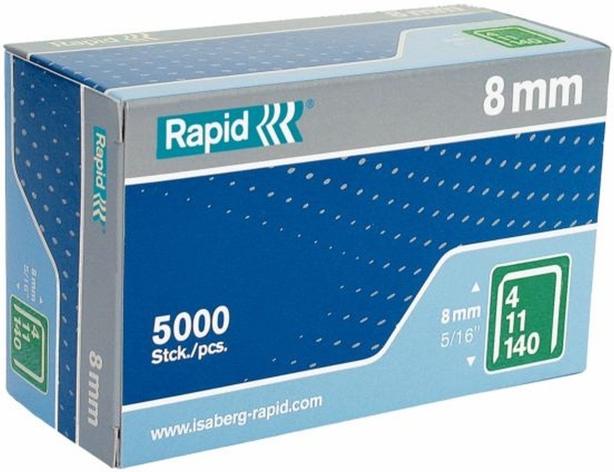 Rapid Heftklammer Tackerklammern Nr. 140 8mm verzinkt VE=5000 Stück
