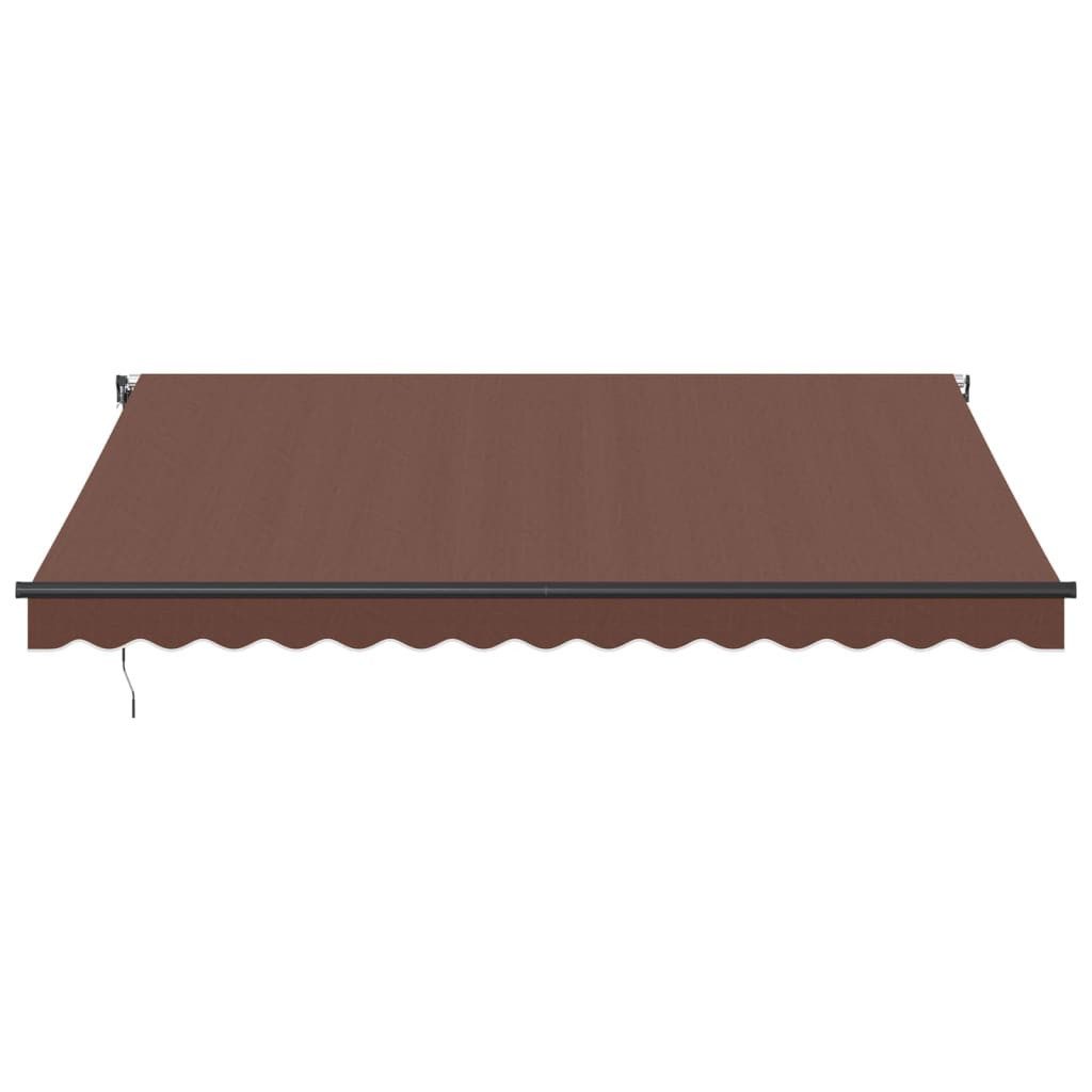 vidaXL Markise Automatisch Manuell Braun 400x300 günstig online kaufen