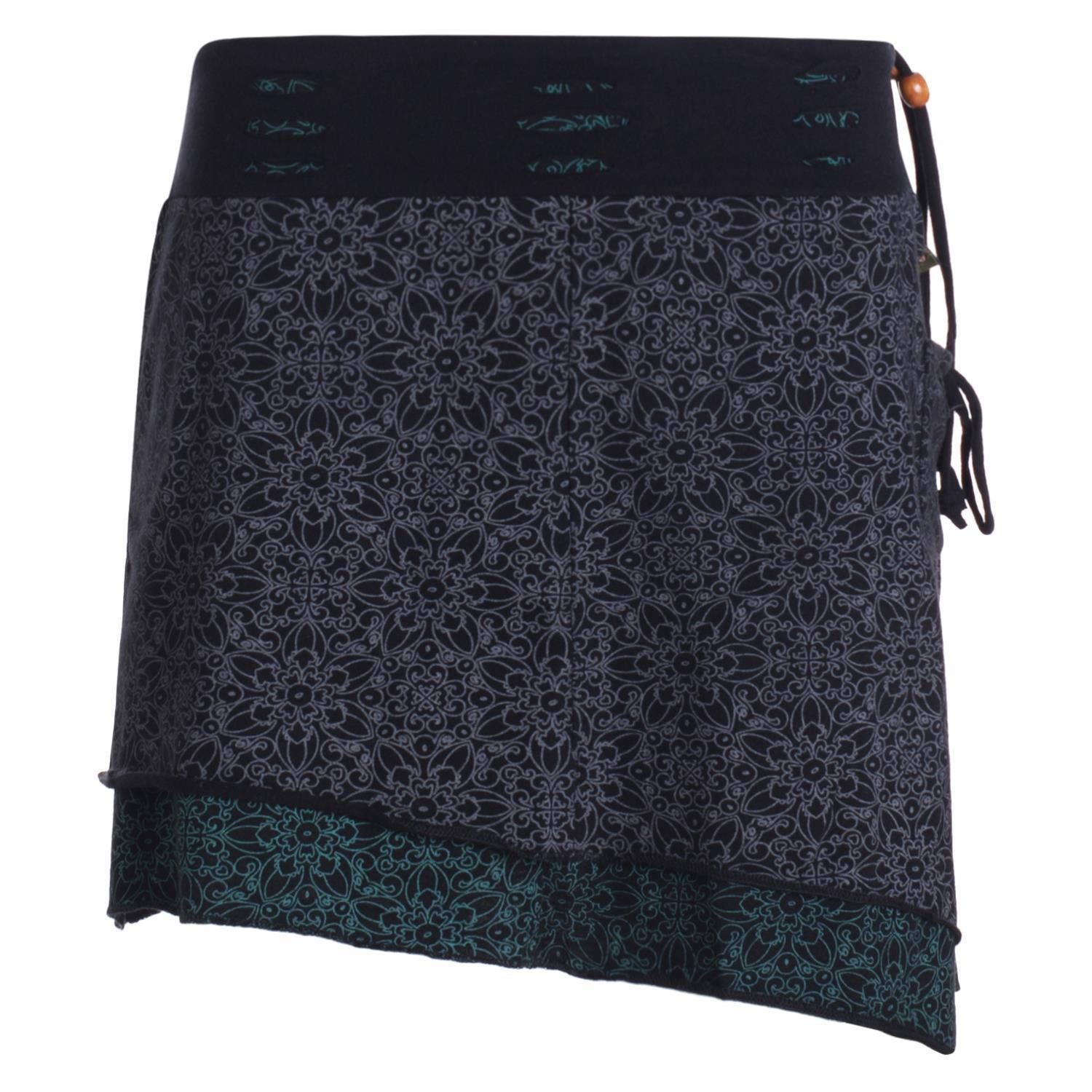 Vishes Minirock Mini-Rock Blumen-Muster extra breiter günstig online kaufen