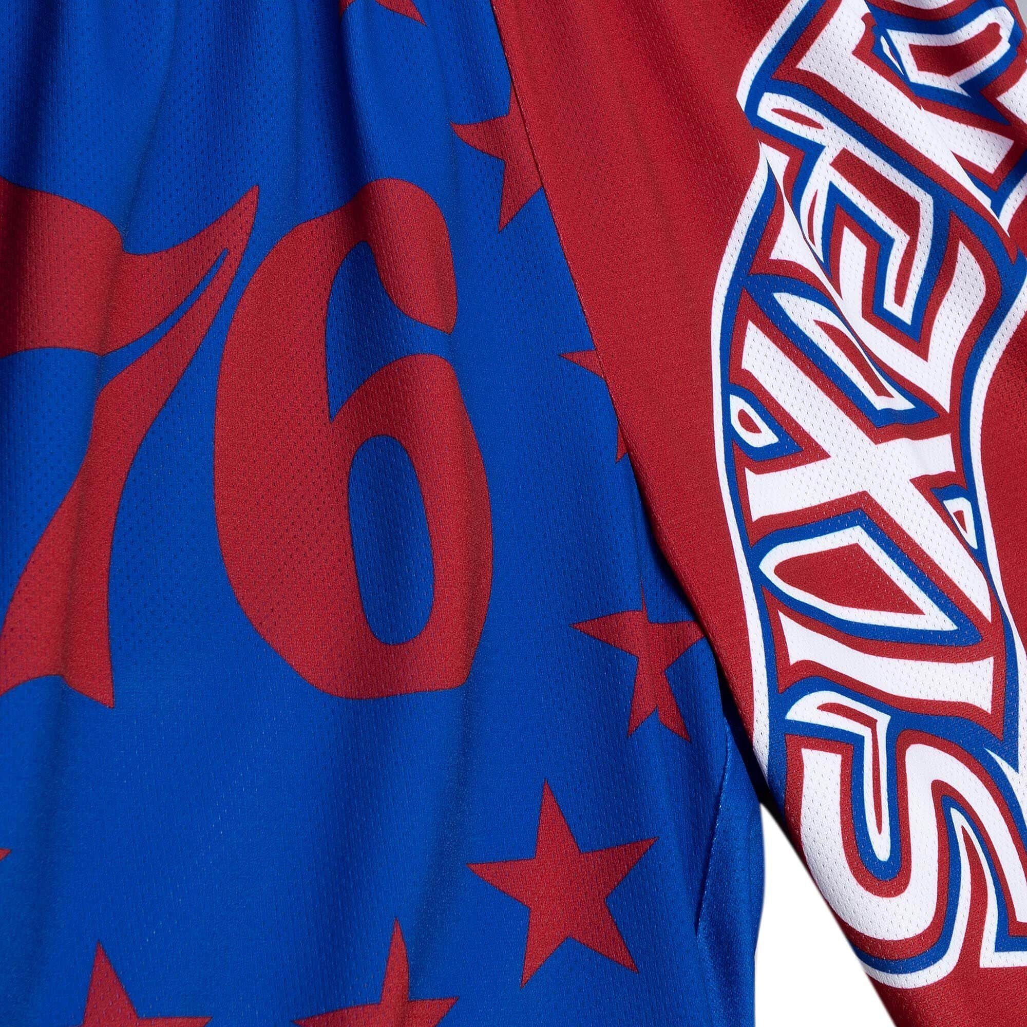 Mitchell & Ness Shorts Big Fashion Philadelphia 76ers Face 5.0