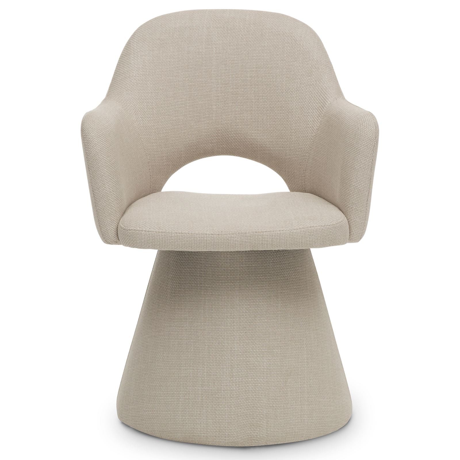 IDIMEX Polsterstuhl BAOMA, Polsterstuhl mit konischem Fuß, Armlehnen Rücken günstig online kaufen