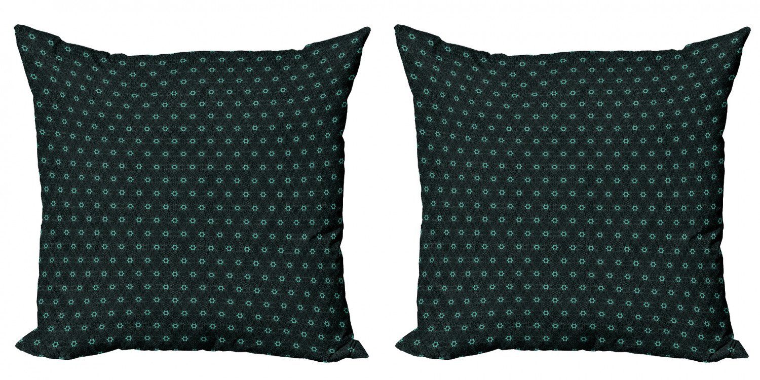 Accent Stück), Doppelseitiger Abakuhaus (2 Kissenbezüge Digitaldruck, Modern Dreieck-Linien Sterne