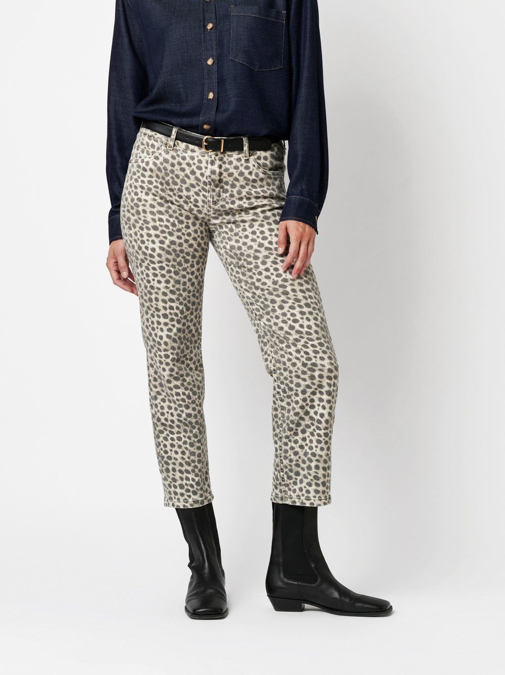 TONI 7/8-Jeans Ella Cropped mit Leoparden günstig online kaufen