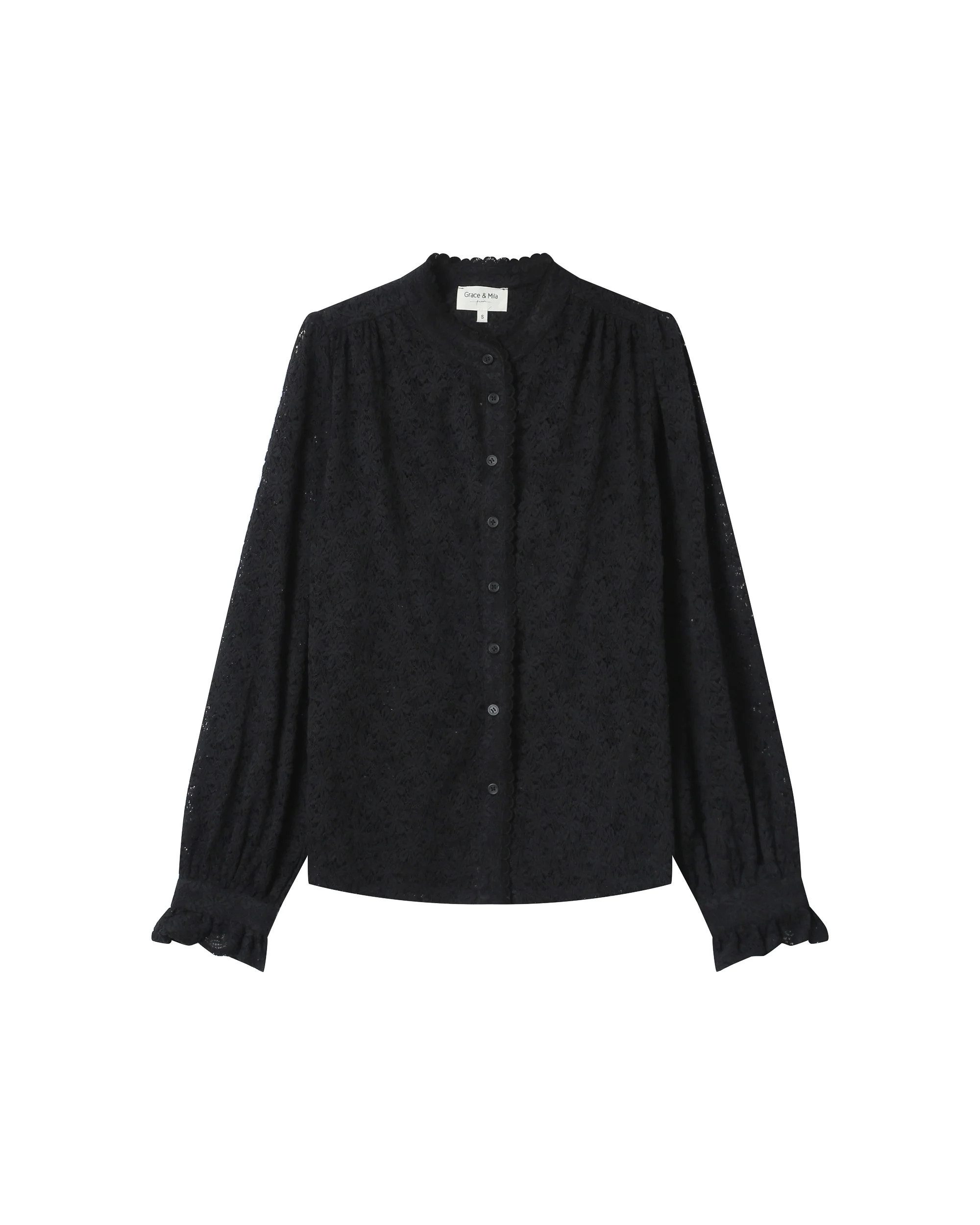 Grace & Mila Langarmbluse Lace Blouse SWING ? Damen Spitzenbluse ? elegante günstig online kaufen