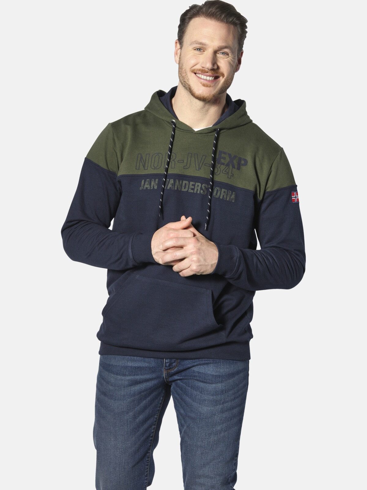 Jan Vanderstorm Kapuzensweatshirt JERRES mit Kapuze günstig online kaufen