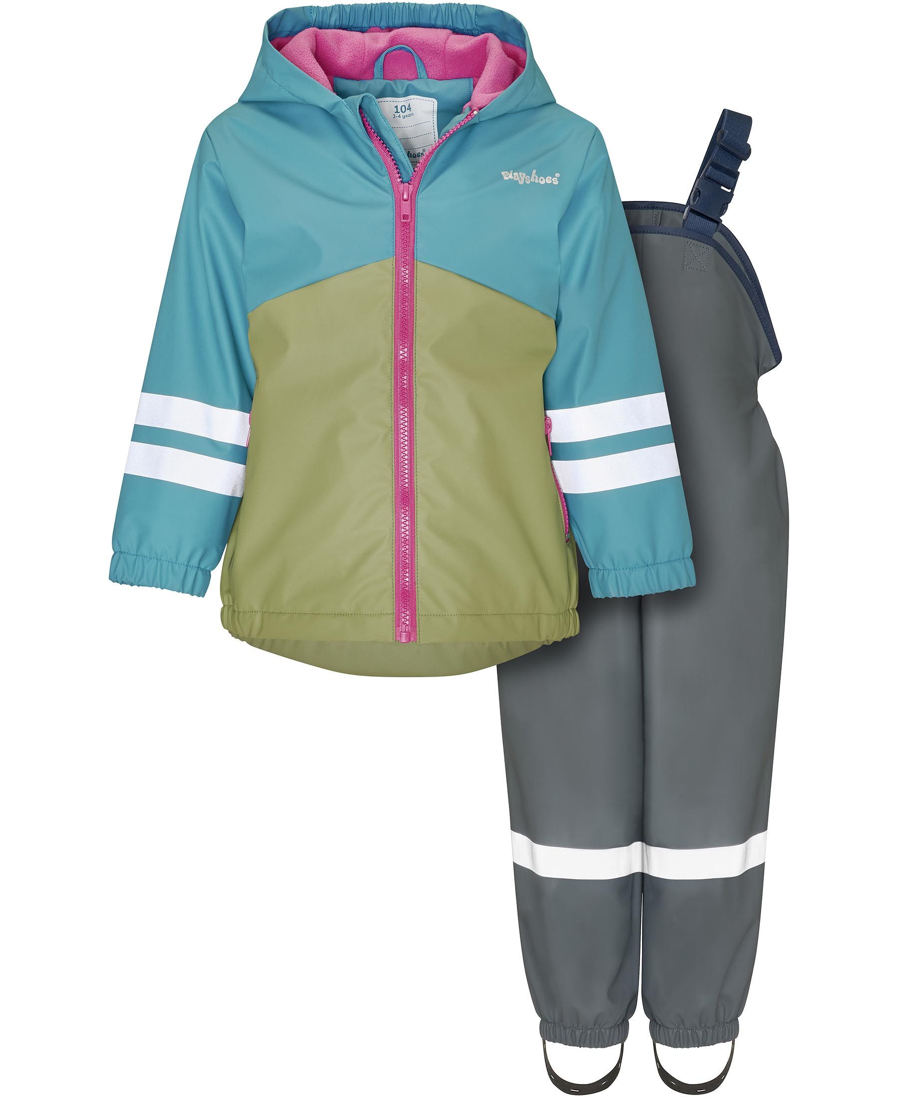Playshoes Regenoverall Regen-Anzug mit Fleece-Futter