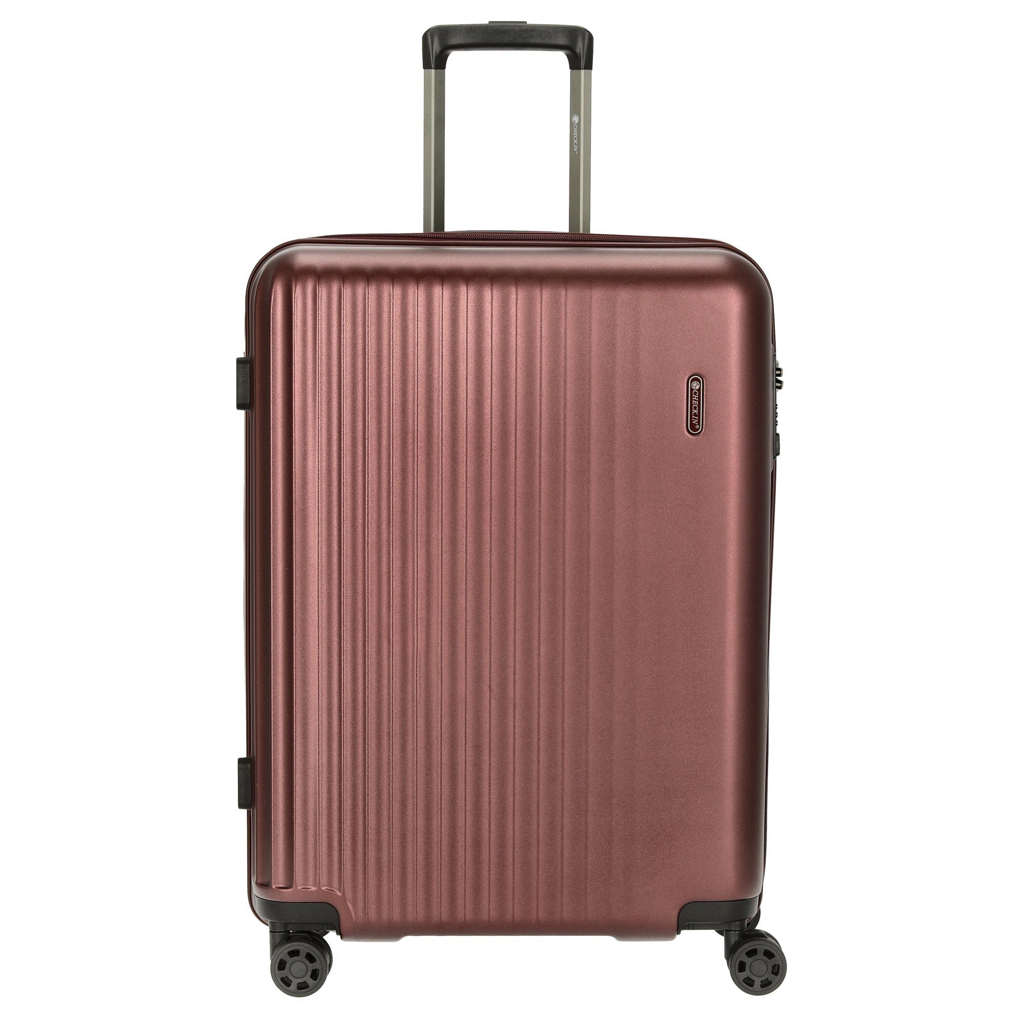 CHECK.IN® Trolley Hamburg - 4-Rollen-Trolley 66 cm, 4 Rollen red