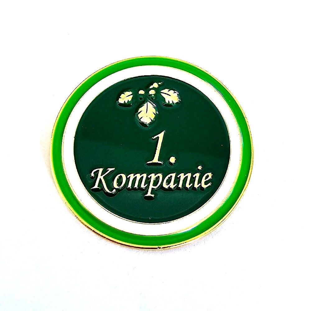 hegibaer Pinnnadel Schützenfest 1. Kompanie mit Eichenlaub Orden Metall Pin 1038, Trend Pin Anstecker