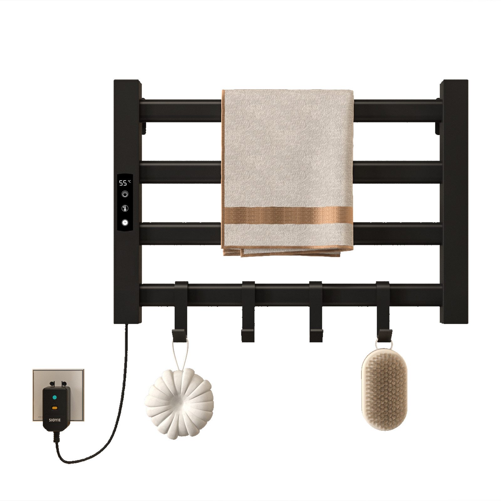 Oihpaw Elektrischer Badheizkörper Klein, Elektrischer Handtuchheizkörper 30 günstig online kaufen