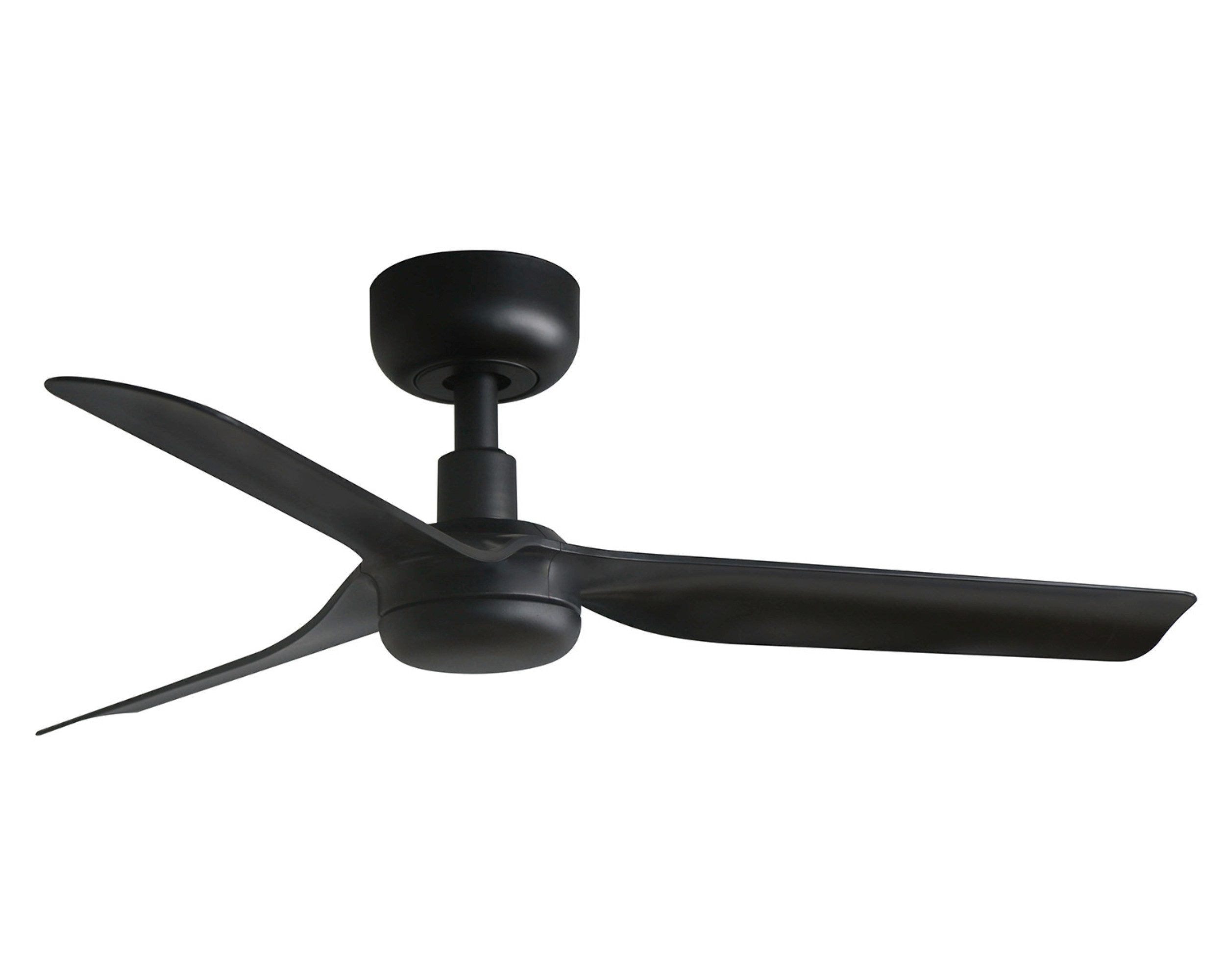 FARO Barcelona Deckenventilator DC Deckenventilator Mini Punt Schwarz, Timer