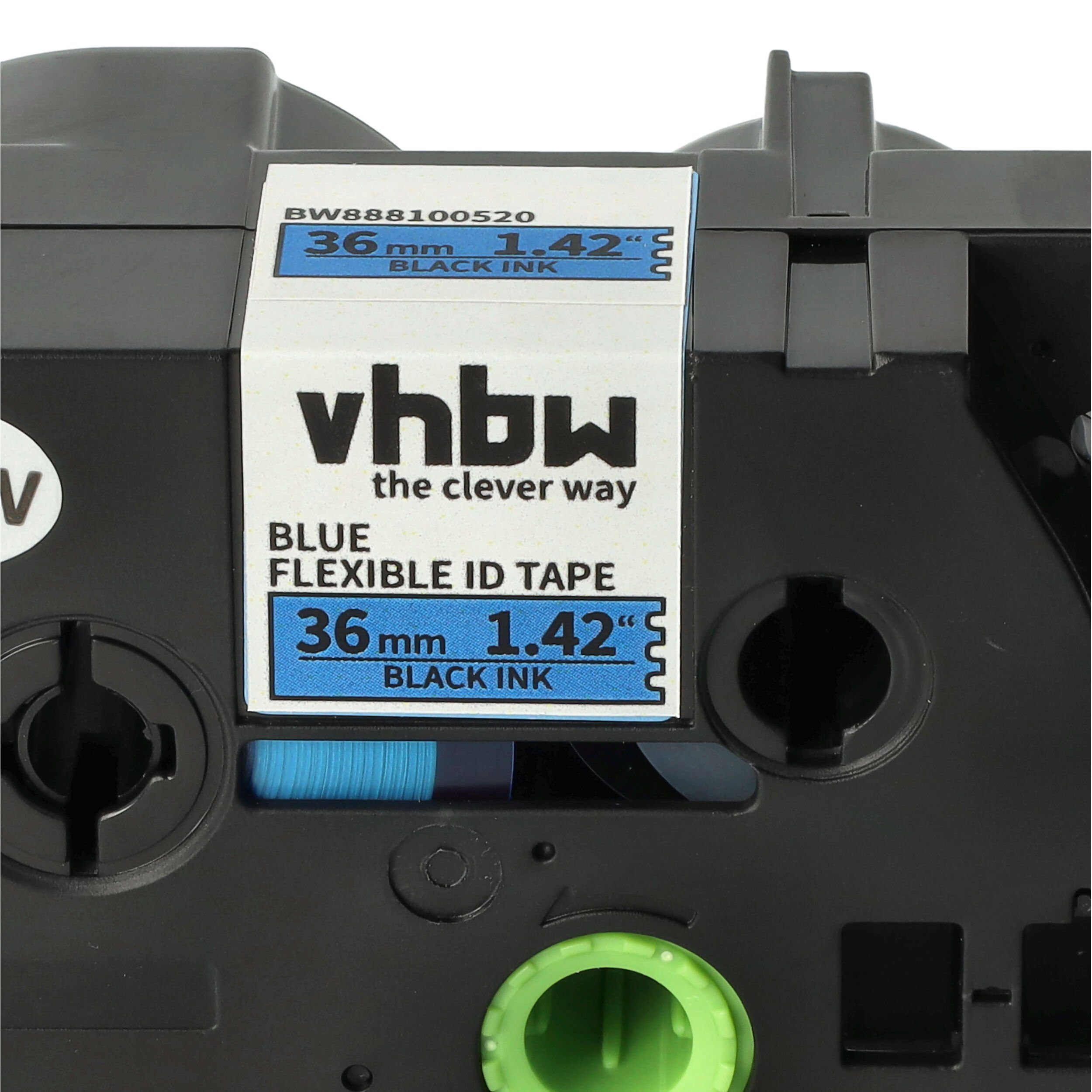 vhbw Beschriftungsband passend für Brother 9500pc 9800PCN, 9700PC, D800W, 9600, PT 9500
