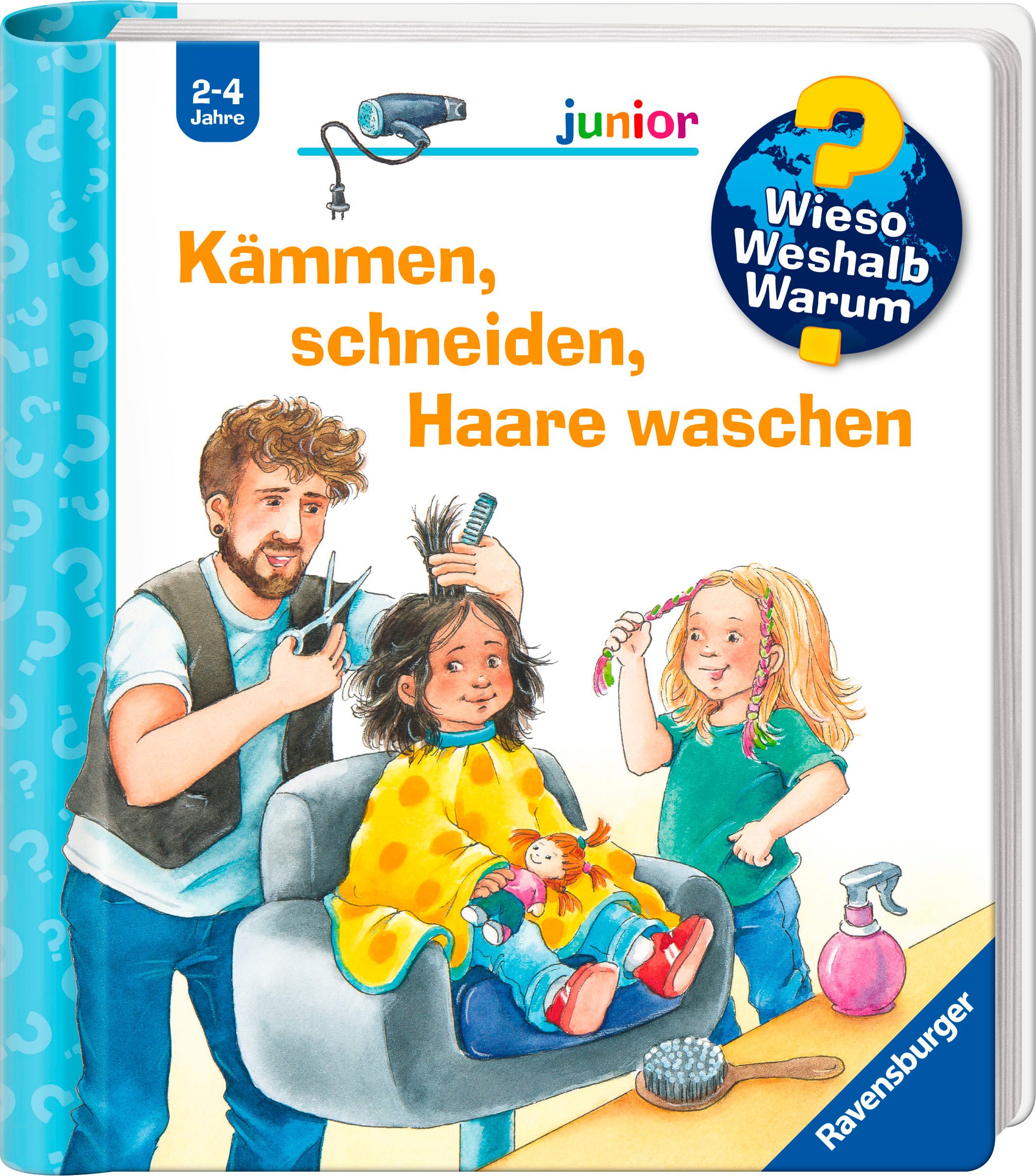Ravensburger Buch Wieso?Weshalb?Warum?junior, Band 79 -Kämmen, schneiden, Haare waschen, Made in Europe