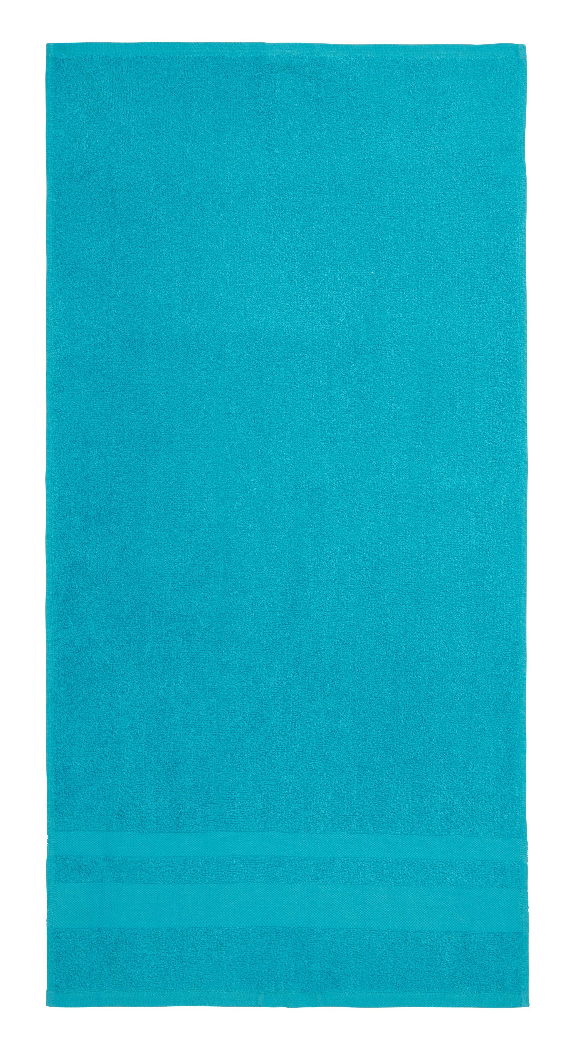 my home Handtücher Vanessa, als Set und Serie erhältlich, 8 Handtücher, 50x100cm, Walkfrottee (Set, 8-St), Handtücher mit Bordüre, 100% Baumwolle, einfarbig, weich