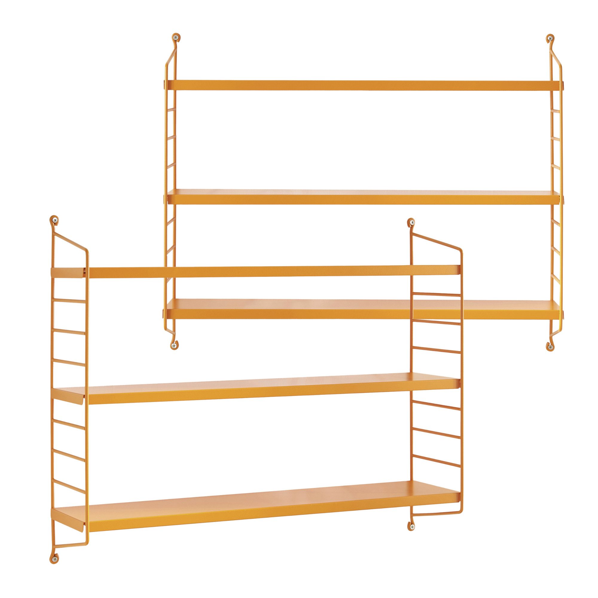 en.casa Wandregal, 2-tlg., »Strängnäs« Orange günstig online kaufen