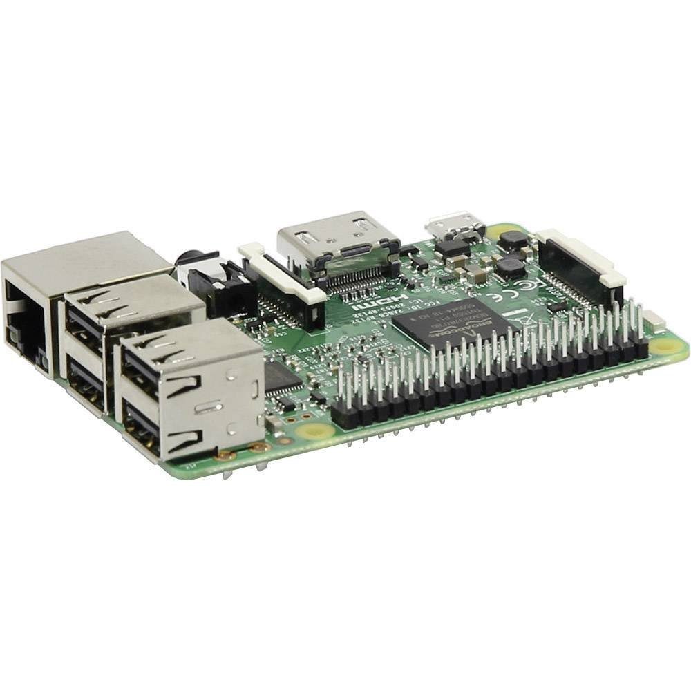 Raspberry Pi 3 Model B Barebone-PC, Raspberry Pi® 3 mit ARM Cortex A53  64-Bit Prozessor (4x 1.2 GHz)