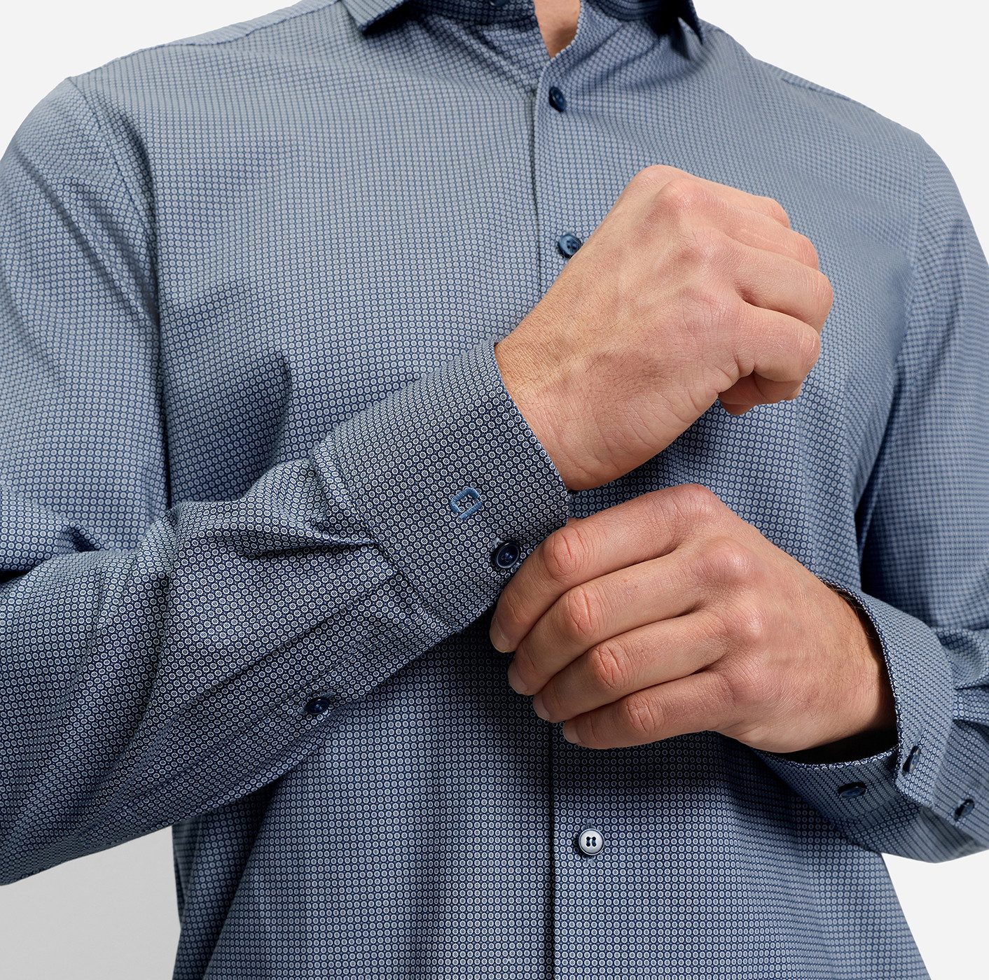 OLYMP Langarmhemd Level Five Businesshemd, body fit, Haifischkragen
