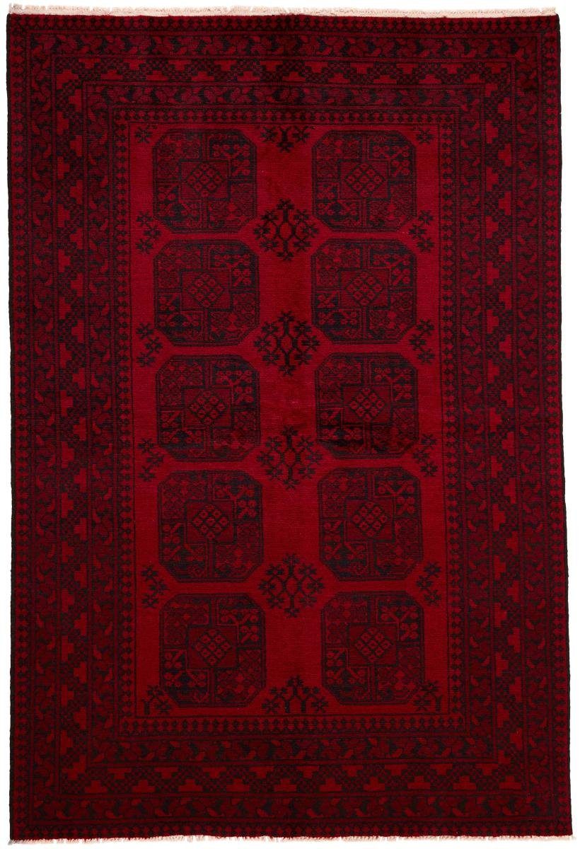 Orientteppich Afghan Akhche 163x242 Handgeknüpfter Orientteppich, Nain Trading, rechteckig, Höhe: 6 mm