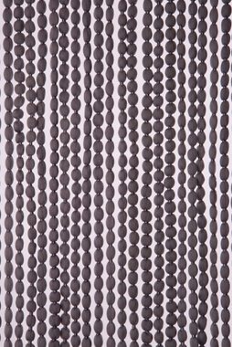 Türvorhang Conacord Decona Bead Perlenvorhang grau, CONACORD, Ösen, halbtransparent, 90 x 200 cm, Polyester - blickdicht dank hoher Stranganzahl