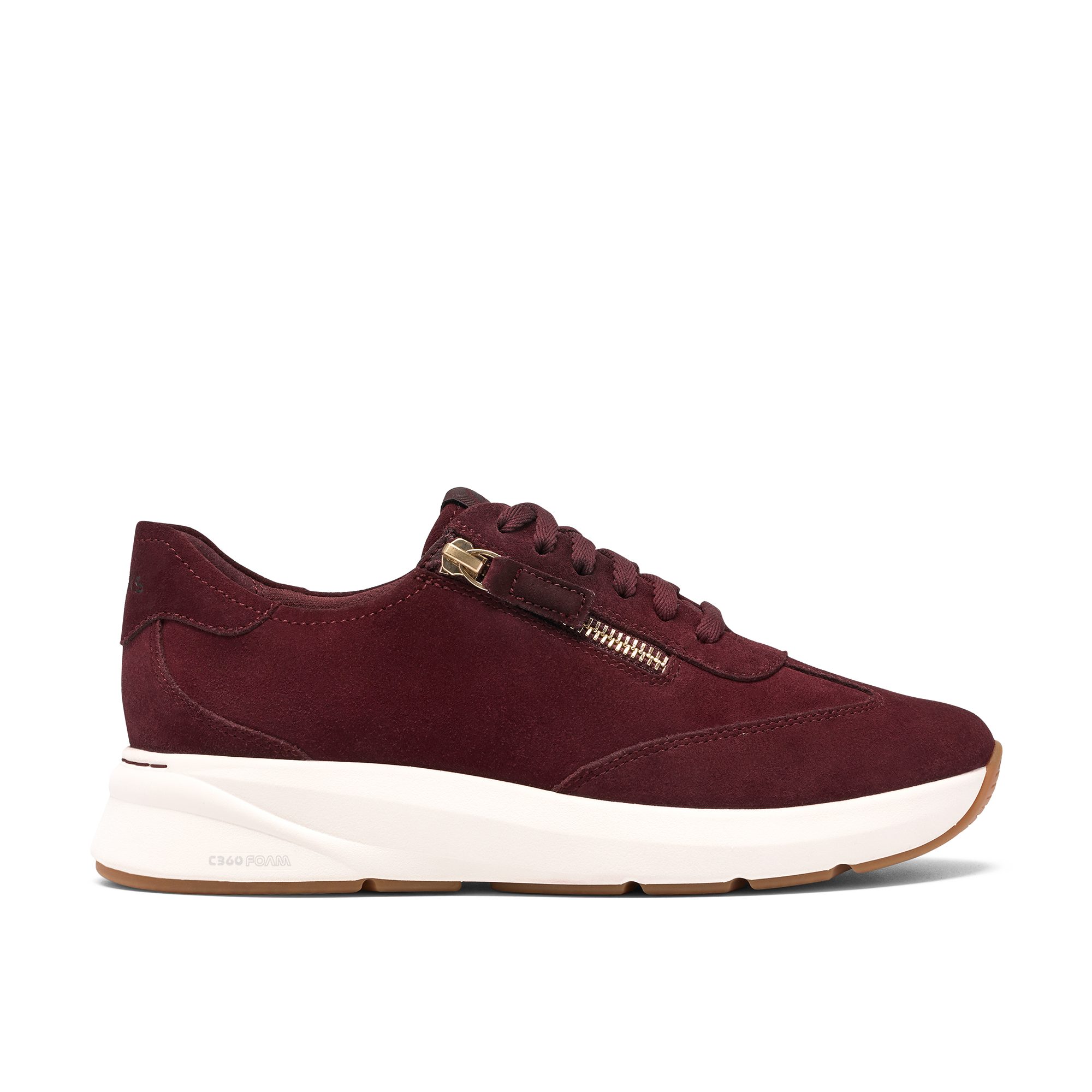 Clarks Clarks Code R Run 26327889 4, Sneaker, Rot (Bordeaux), Damen Sneaker