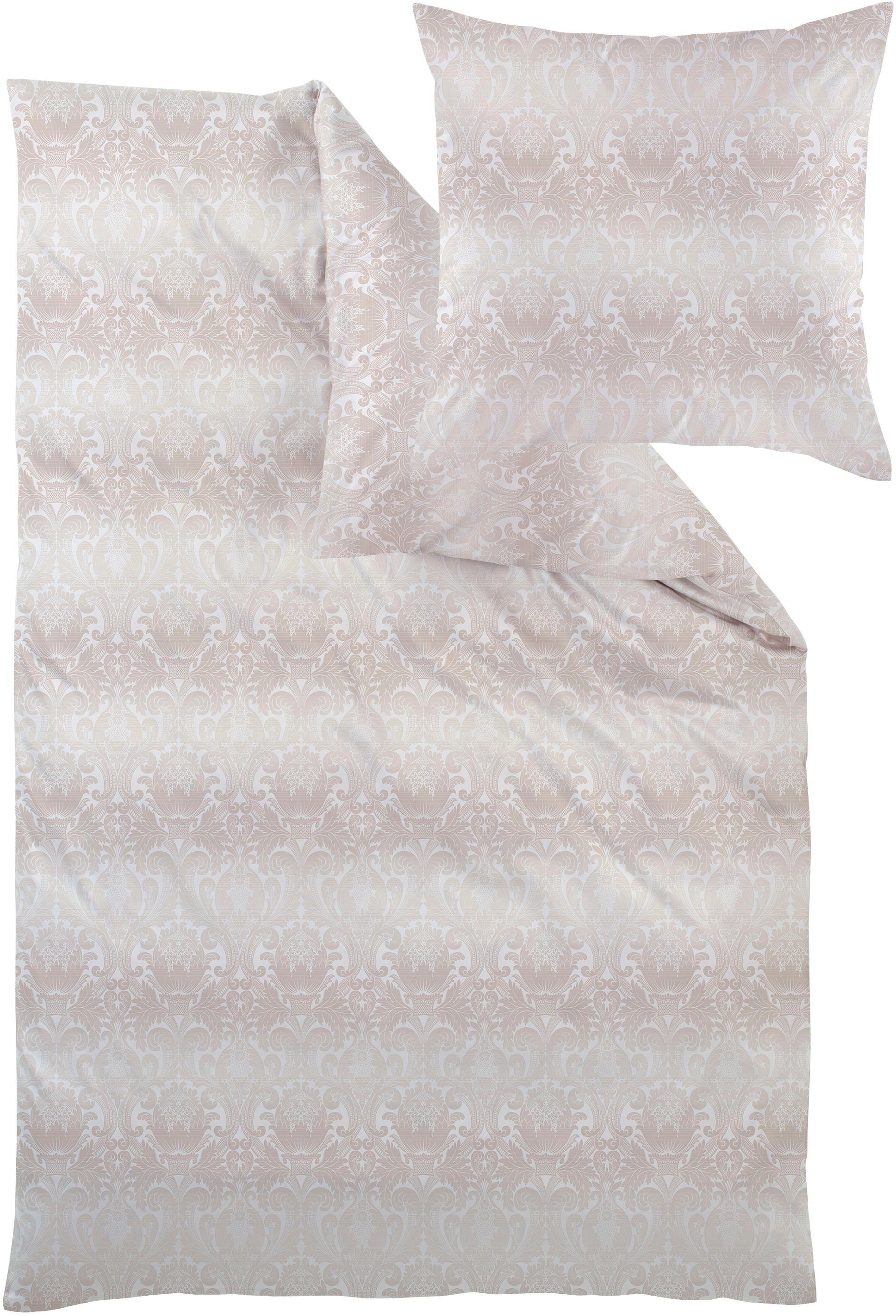 Curt Bauer Bettwäsche Florenz in Gr. 135x200, 155x220 oder 200x200 cm, Mako-Brokat-Damast, 2 teilig, Bettwäsche aus Baumwolle, klassische Bettwäsche mit Ornamenten. Reduzierter Preis € 111,75. Unverbindliche Preisempfehlung € 149,00