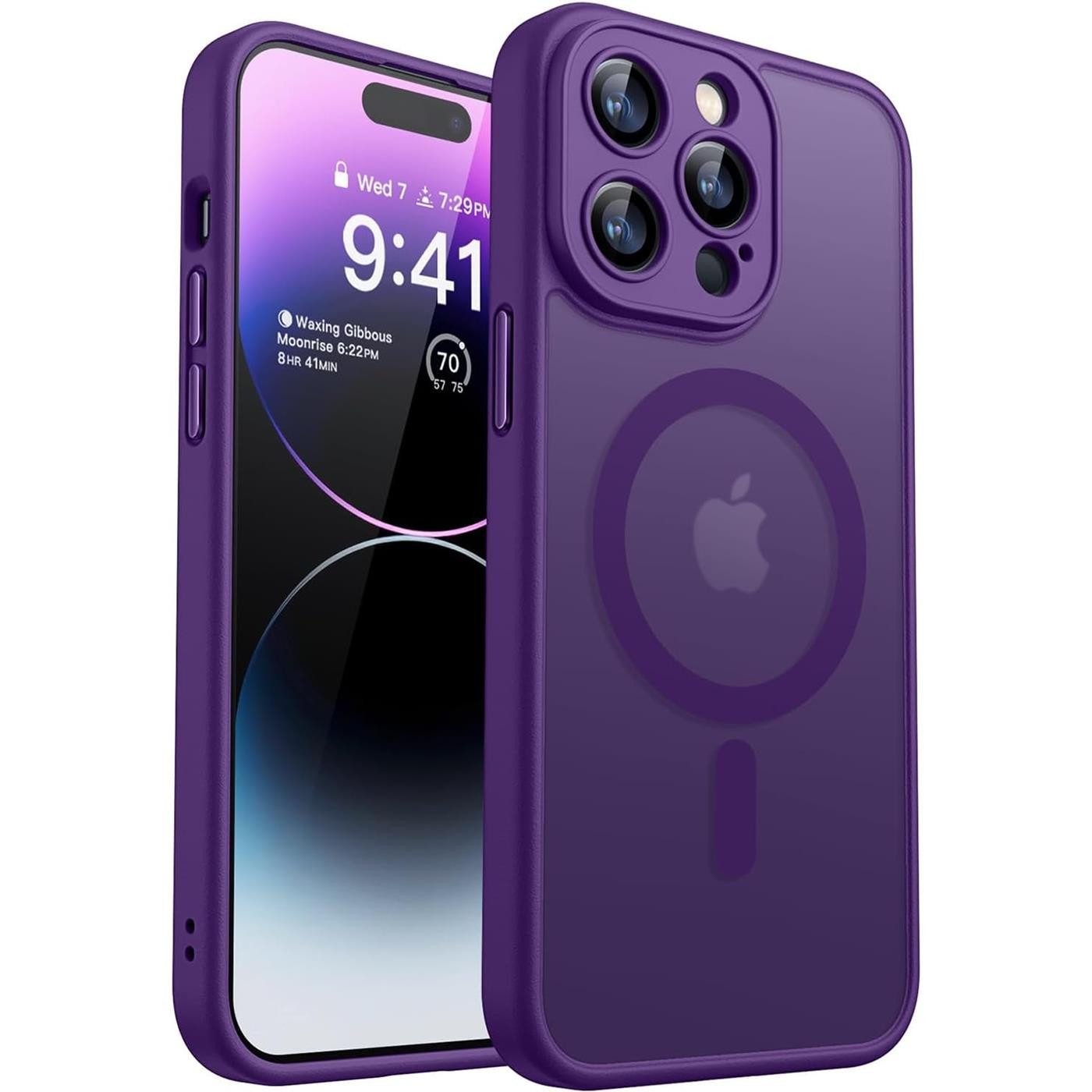 CoolGadget Handyhülle für Apple iPhone 14 Pro Max 6,7 Zoll, Kamera Schutz Hülle Silikon Hard Case Schutzhülle für Magsafe Zubehör