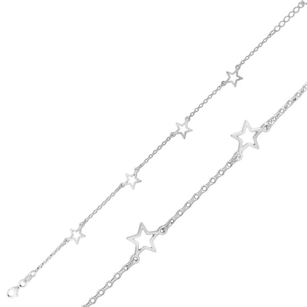 Armband Armband Bracelet 925 Silber Stern Echtschmuck