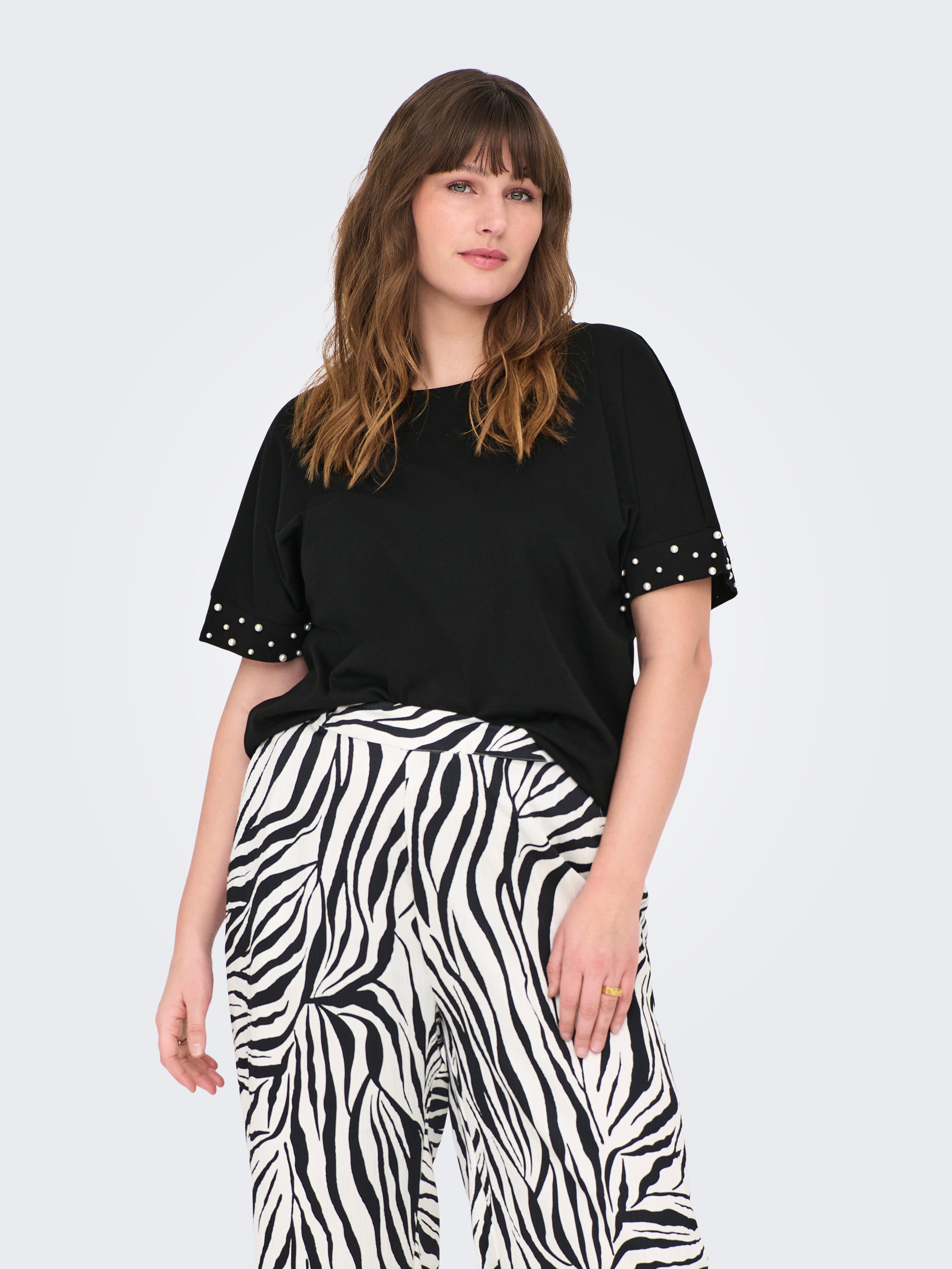 ONLY CARMAKOMA Kurzarmshirt CAROLIVIA S/S LOOSE günstig online kaufen