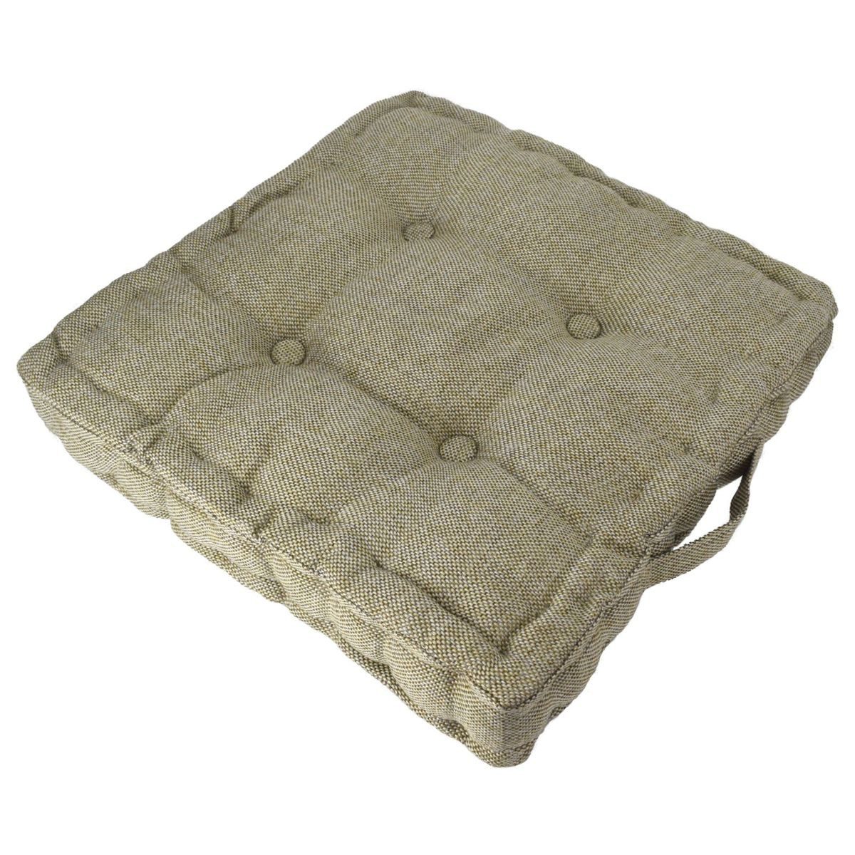 Marabellas Shop Sitzkissen Stuhlkissen 4 Punkt Grob-Cord 40x40x8cm Wählbar in 6 Farben