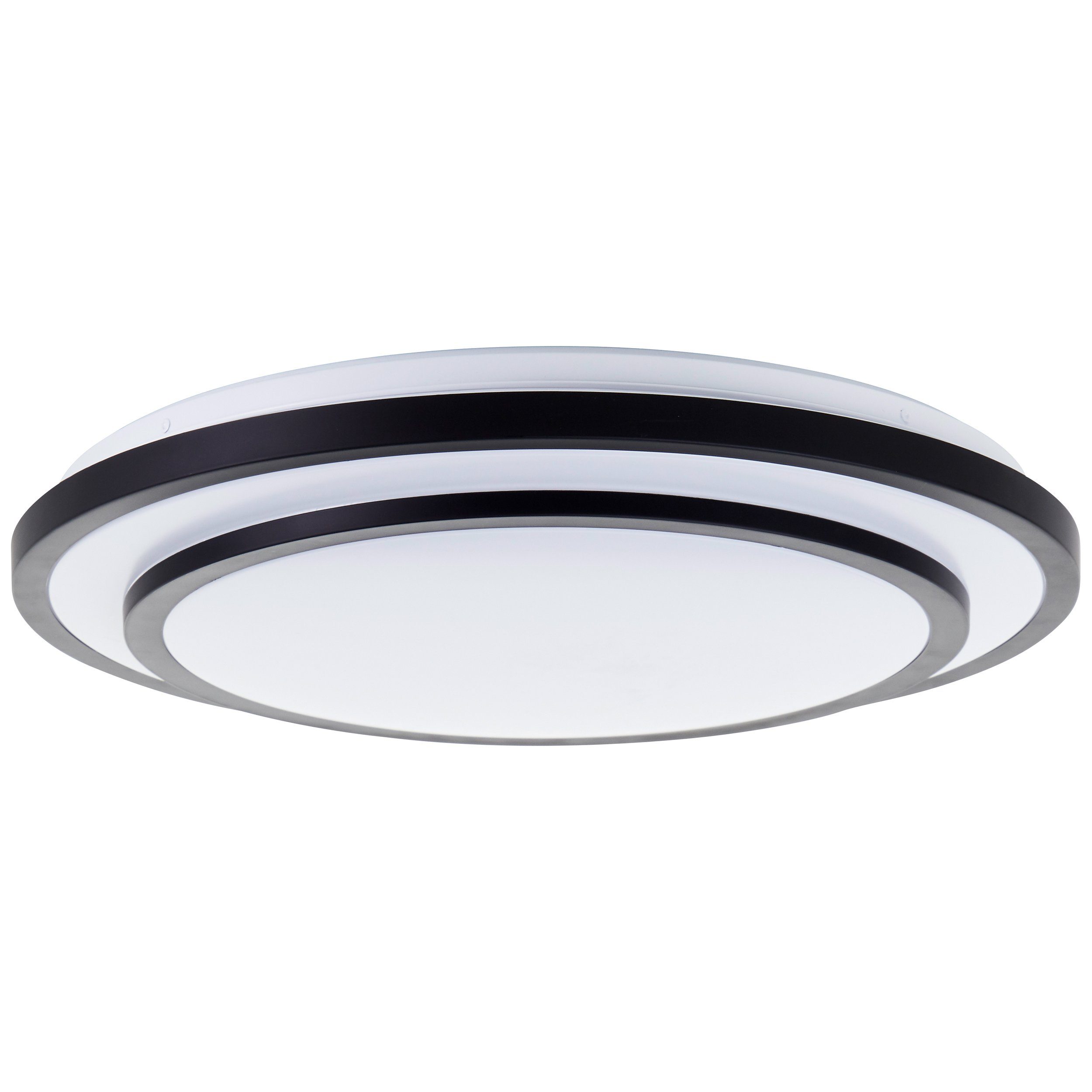 BreLight LED Wandleuchte Luciano, CCT - über Fernbedienung, Dimmfunktion, Nachtlichtfunktion, Timerfunktion, LED fest integriert, warmweiß - kaltweiß, D 50 cm, 3800 lm, 3000-6500 K, 36 W, dimmbar, CCT, Fernbedienung