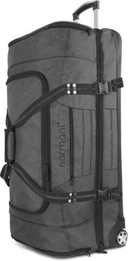normani Reisetasche Reisetasche 120 L mit 4 Kleidertaschen, Große Reisetasche mit Rollen 120 Liter
