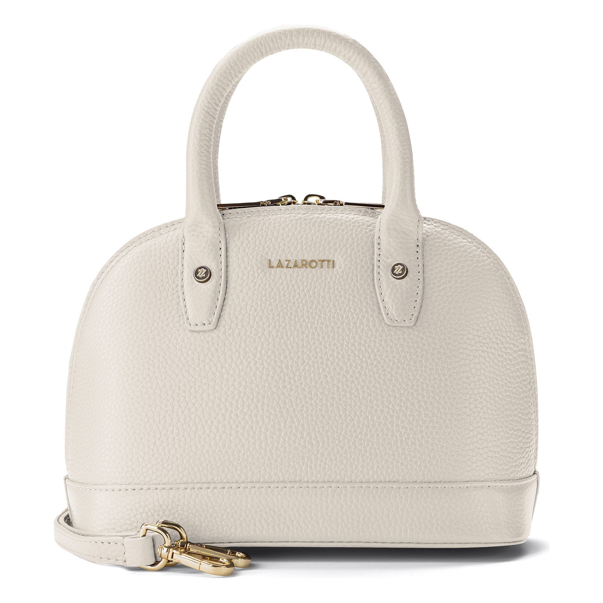 Lazarotti Henkeltasche Bologna Leather Handtasche Crossbody Leder 24 cm
