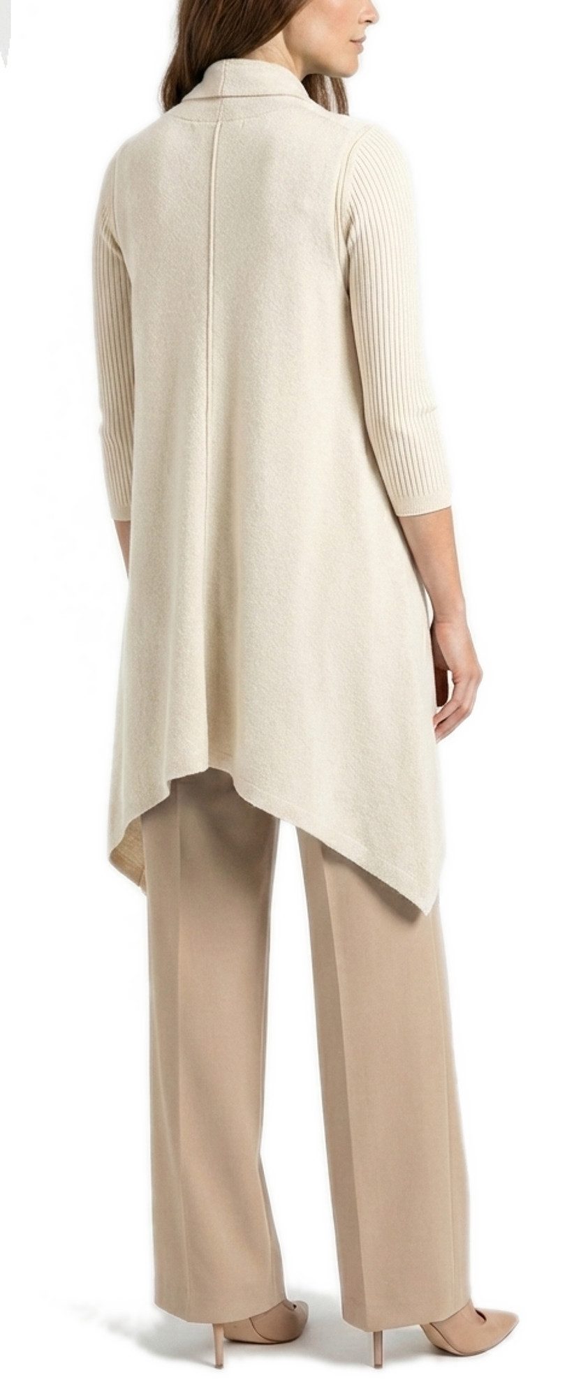 dy_mode Longweste Damen Strickweste lang Elegante Weste für die Übergangsze günstig online kaufen
