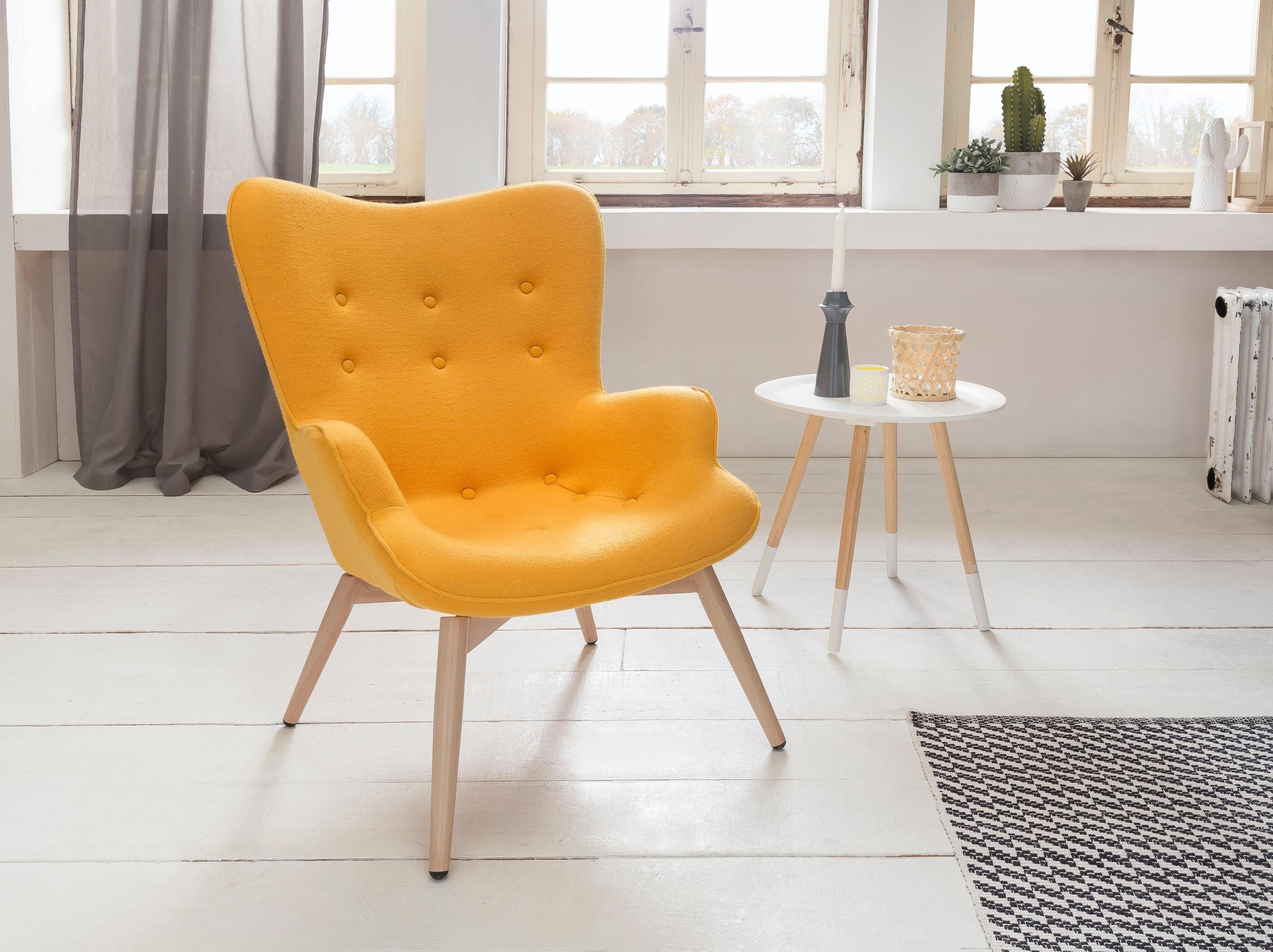 SalesFever Relaxsessel, mit dekorativer Knopfheftung | Sessel