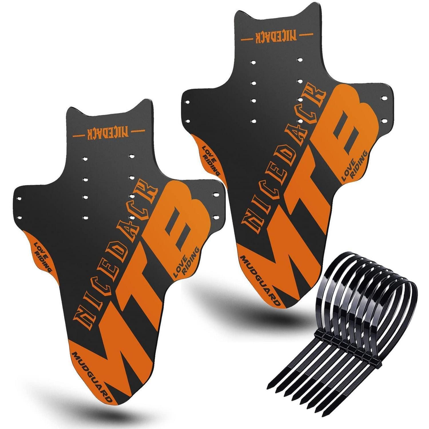 LuxusKollektion Schutzblech Schutzbleche Mountainbike 2 Stück 20 29 nicht zutreffend Orange Farbe