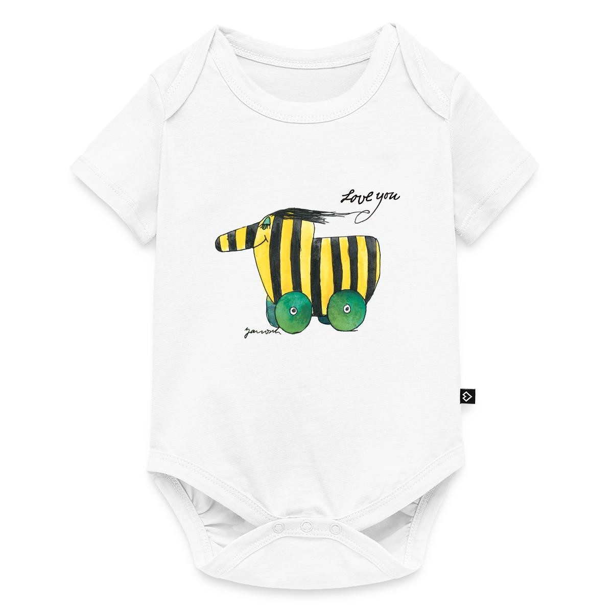 Kurzarmbody Janosch Tigerente Love You Kurzarm Tages Baby Body