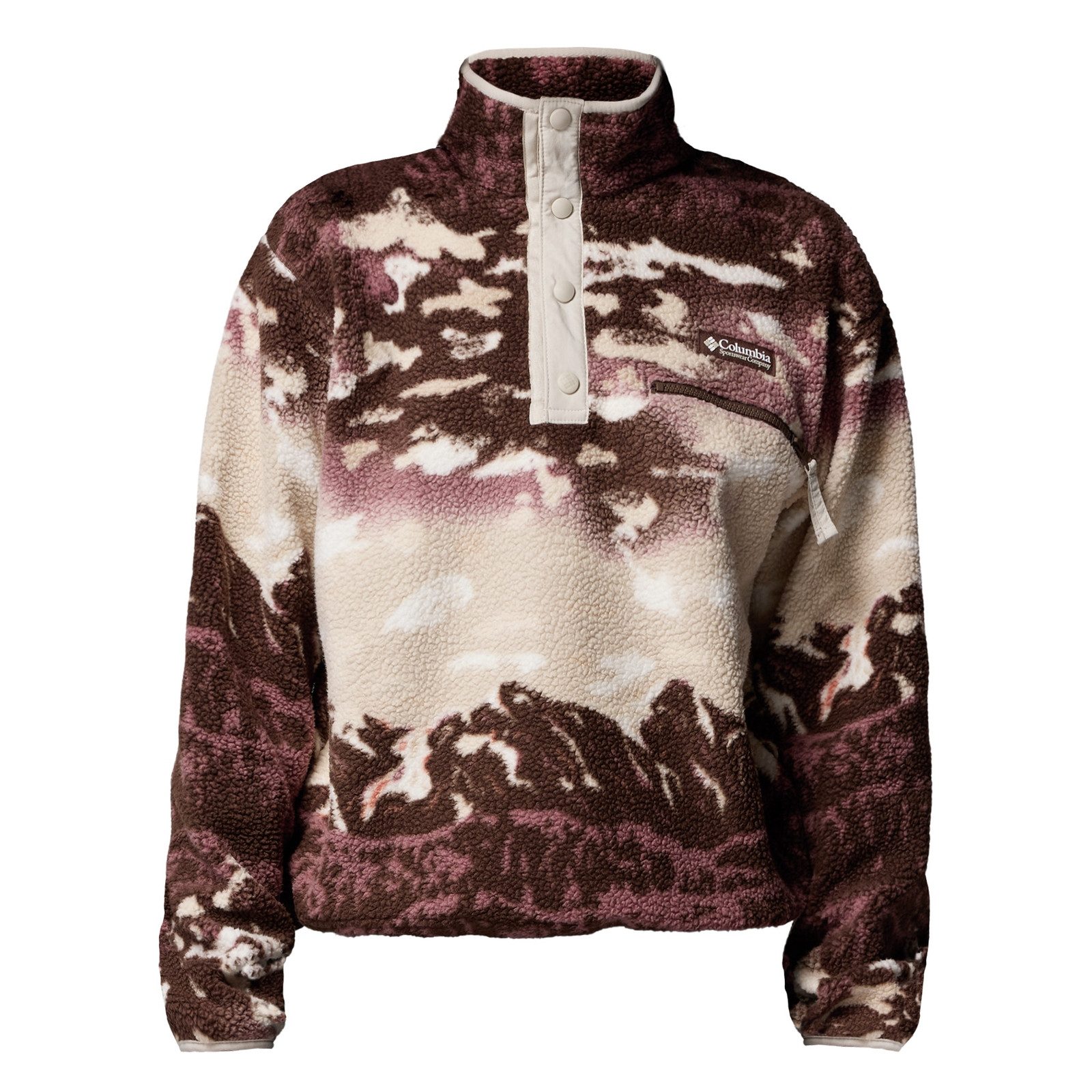 Columbia Fleecepullover Helvetia™ II Printed Cropped Half Snap mit Brusttas günstig online kaufen