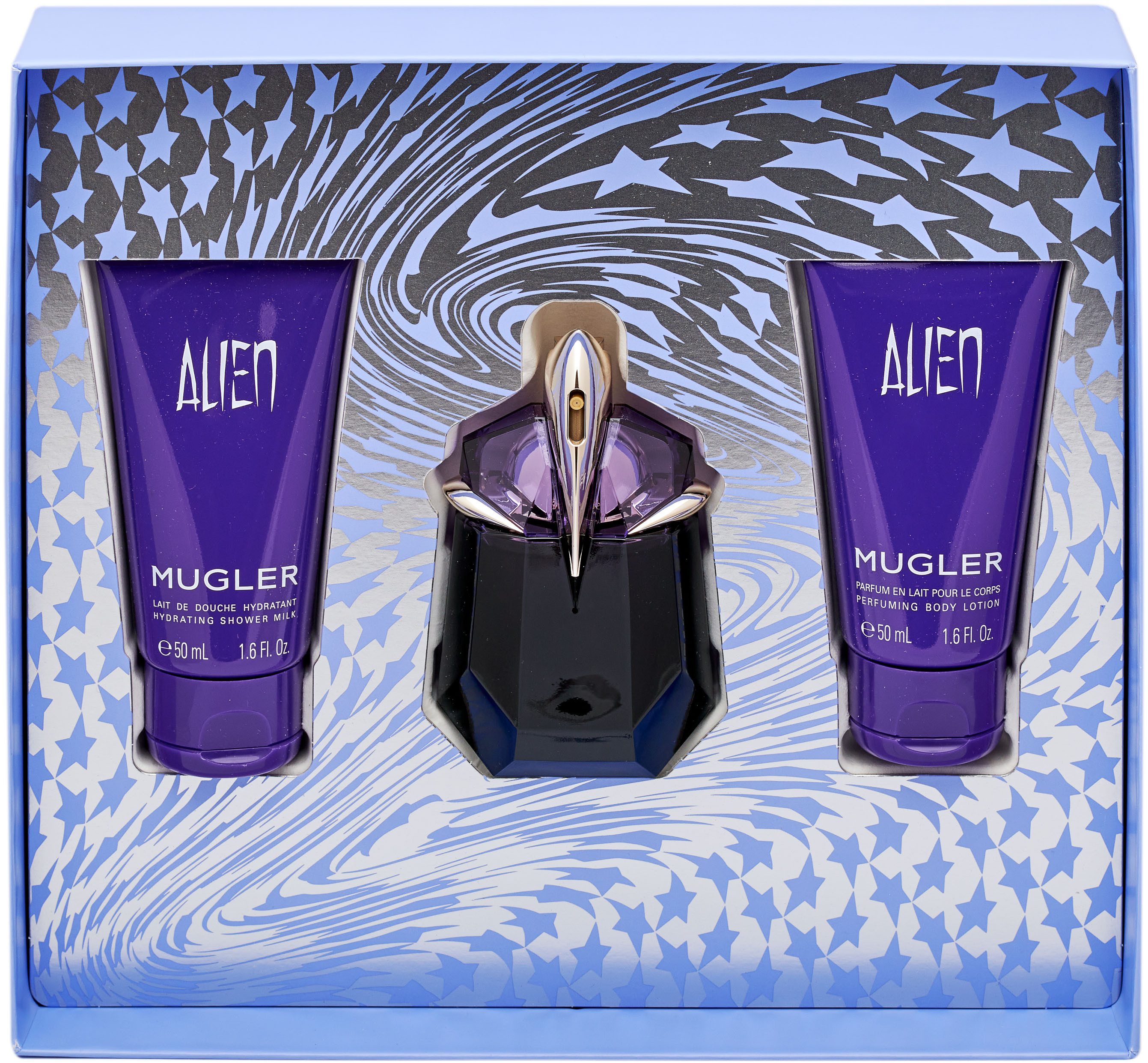 Thierry Mugler Eau de Parfum ALIEN, 3-tlg., Geschenkset: EDP 30ml + Bodylotion 50ml + Showergel 50ml