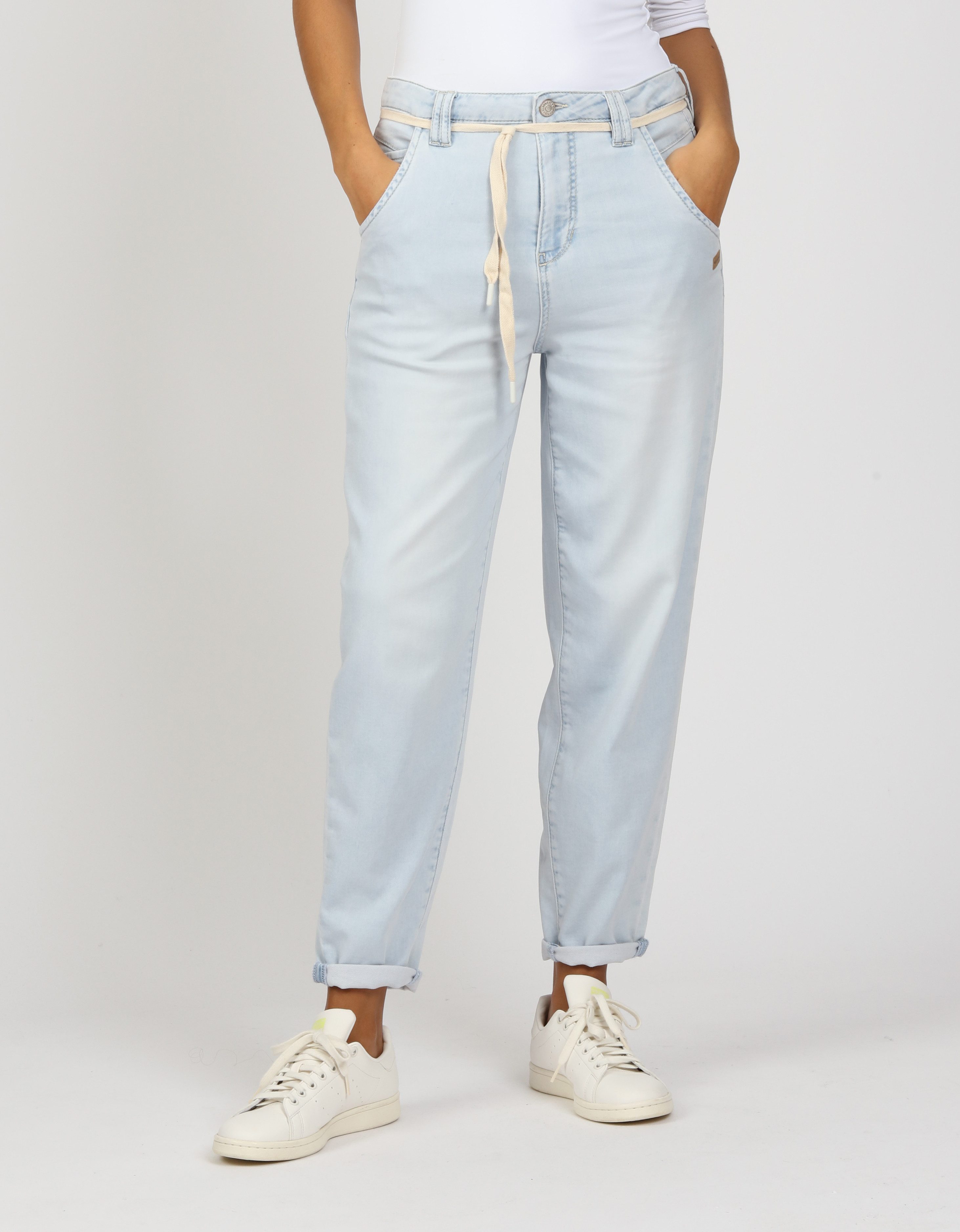 GANG 5-Pocket-Jeans 94VIA JOGGER mit Kordel-Gürtel günstig online kaufen