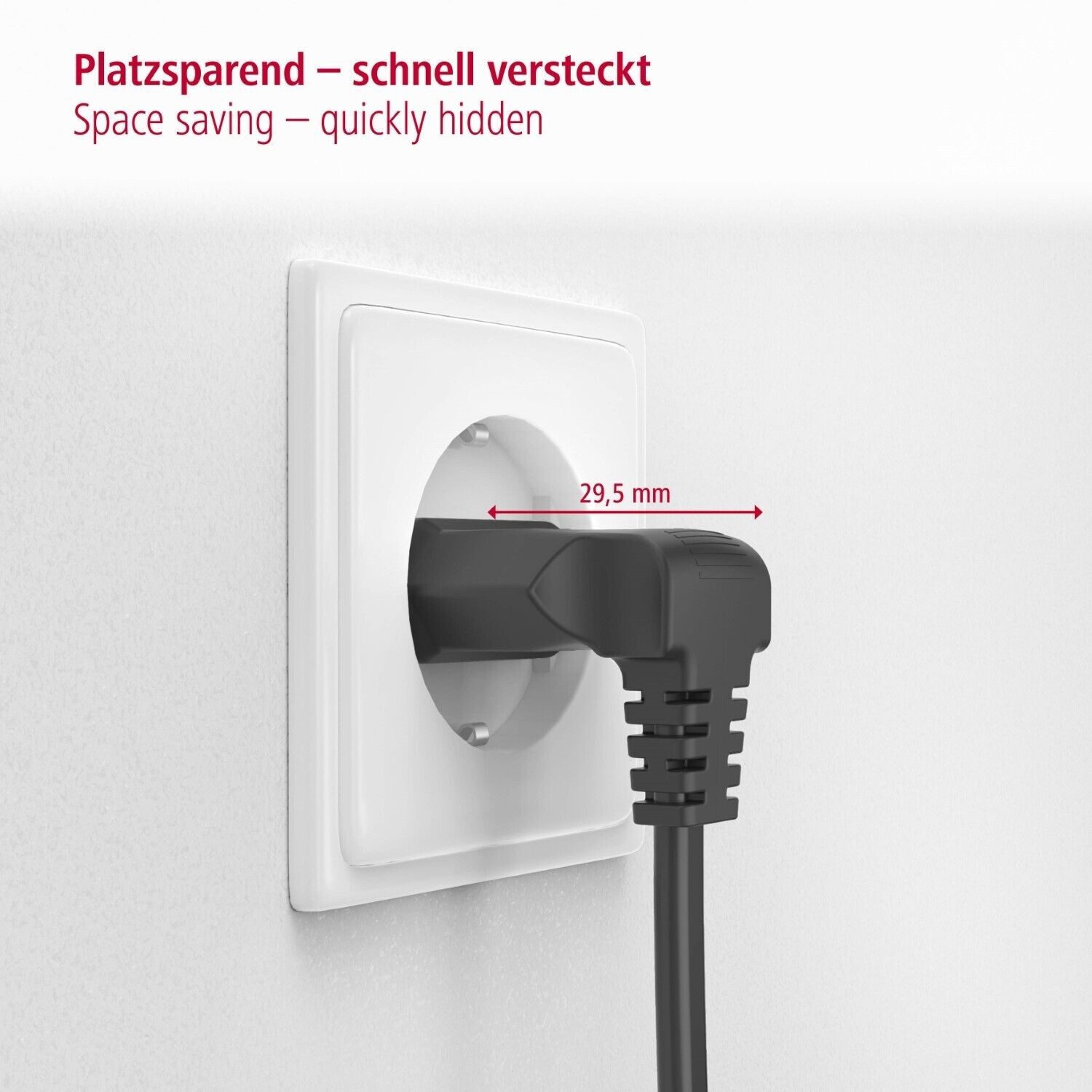 Hama 5m Euro-Stecker Netz-Kabel Strom-Kabel Schwarz Netzkabel, Euro-Stecker, 2-Pol.-Kupplung (500 cm), Dopplenut Geräte-Kupplung Typ C CEE 7/16 für Konsole TV R – Bild 4 von 5
