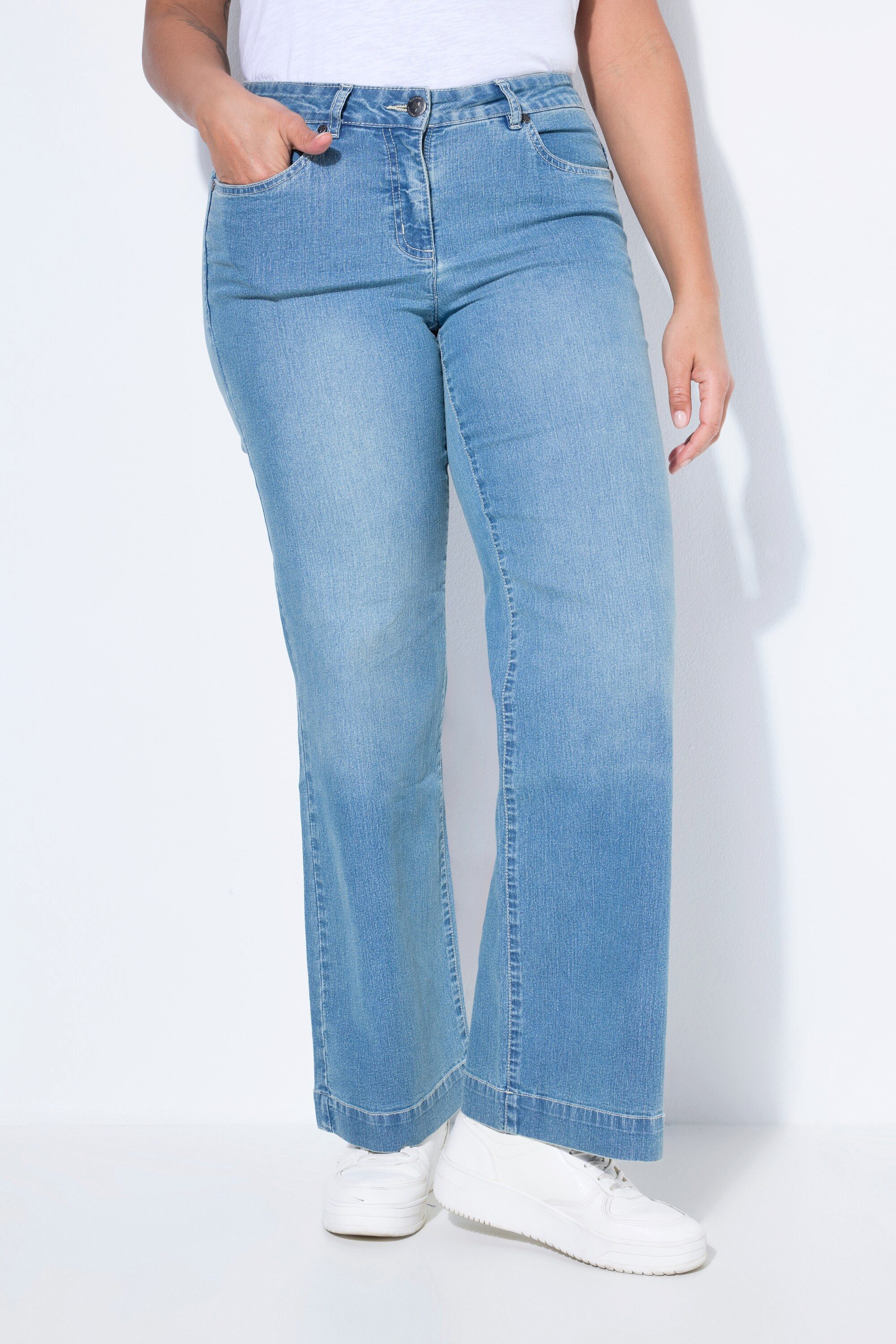 Angel of Style 5-Pocket-Jeans Jeans Nora weit und gerade Stretchkomfort 4-P günstig online kaufen