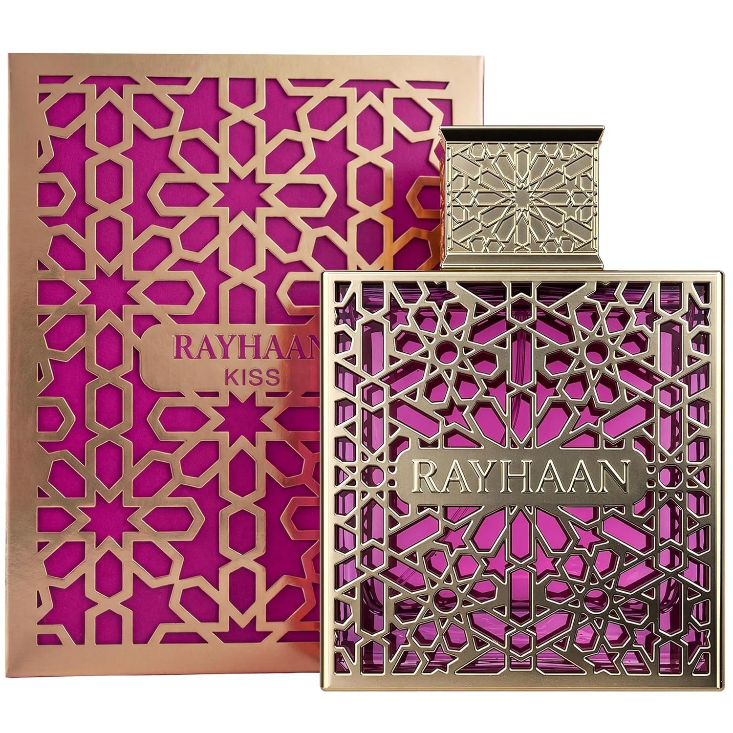 Rayhaan Eau de Parfum Rayhaan Kiss Eau de Parfum 100ml, Süßer gourmandiger Duft mit cremiger Kokos-Note