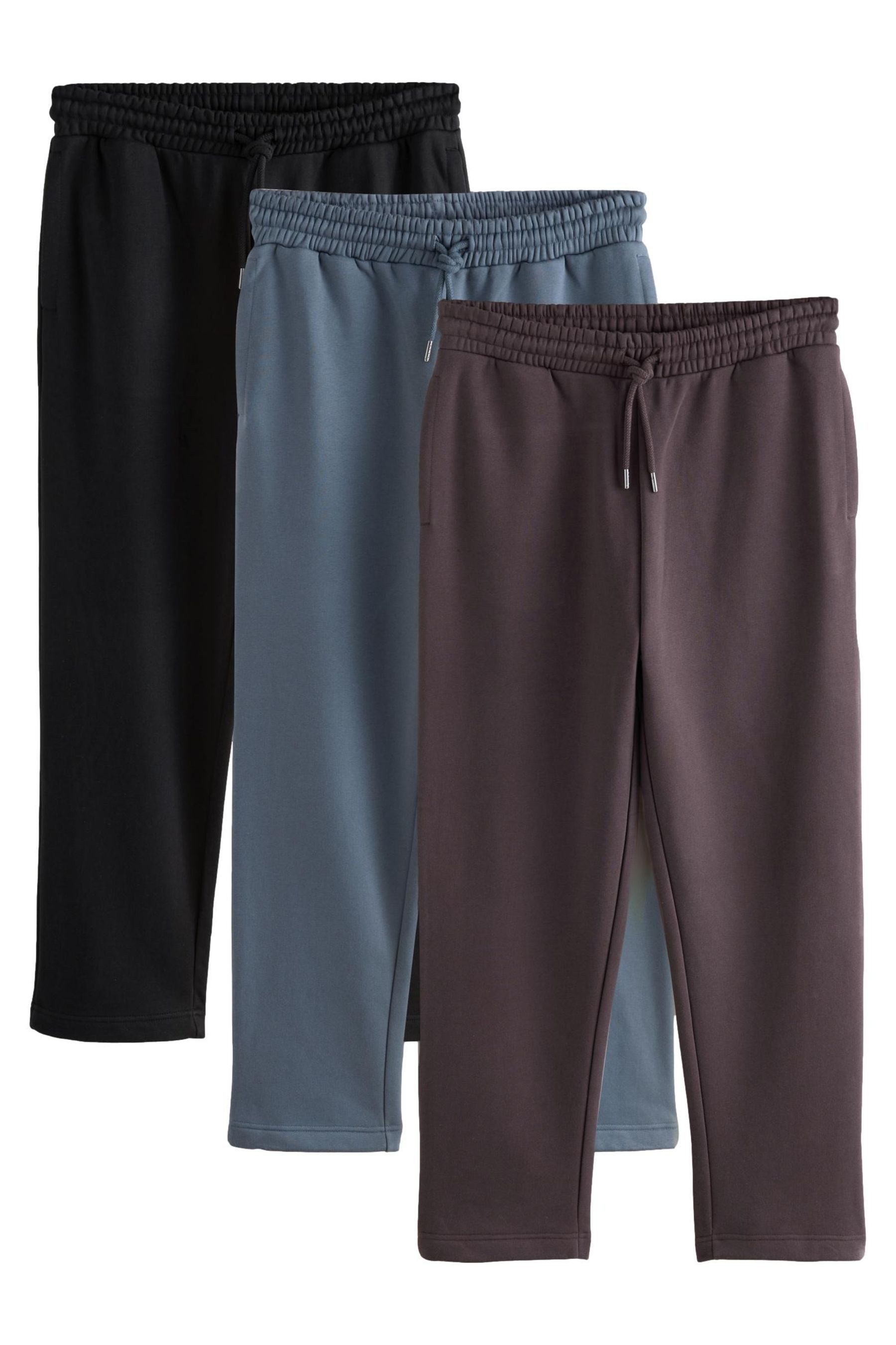 Next Jogginghose Jersey-Jogginghose mit Baumwollanteil, 3er-Pack (3-tlg)