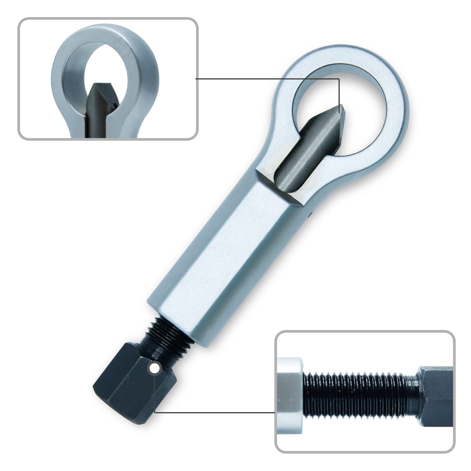 CCLIFE Montagewerkzeug Mutternsprenger Mutter Entferner Werkzeug 12-16mm Nuss Splitter, L: 9.6 cm, (1-tlg)